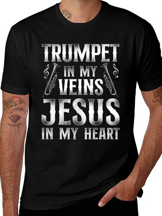Trumpet in My Veins Jesus in My Heart T-Shirt