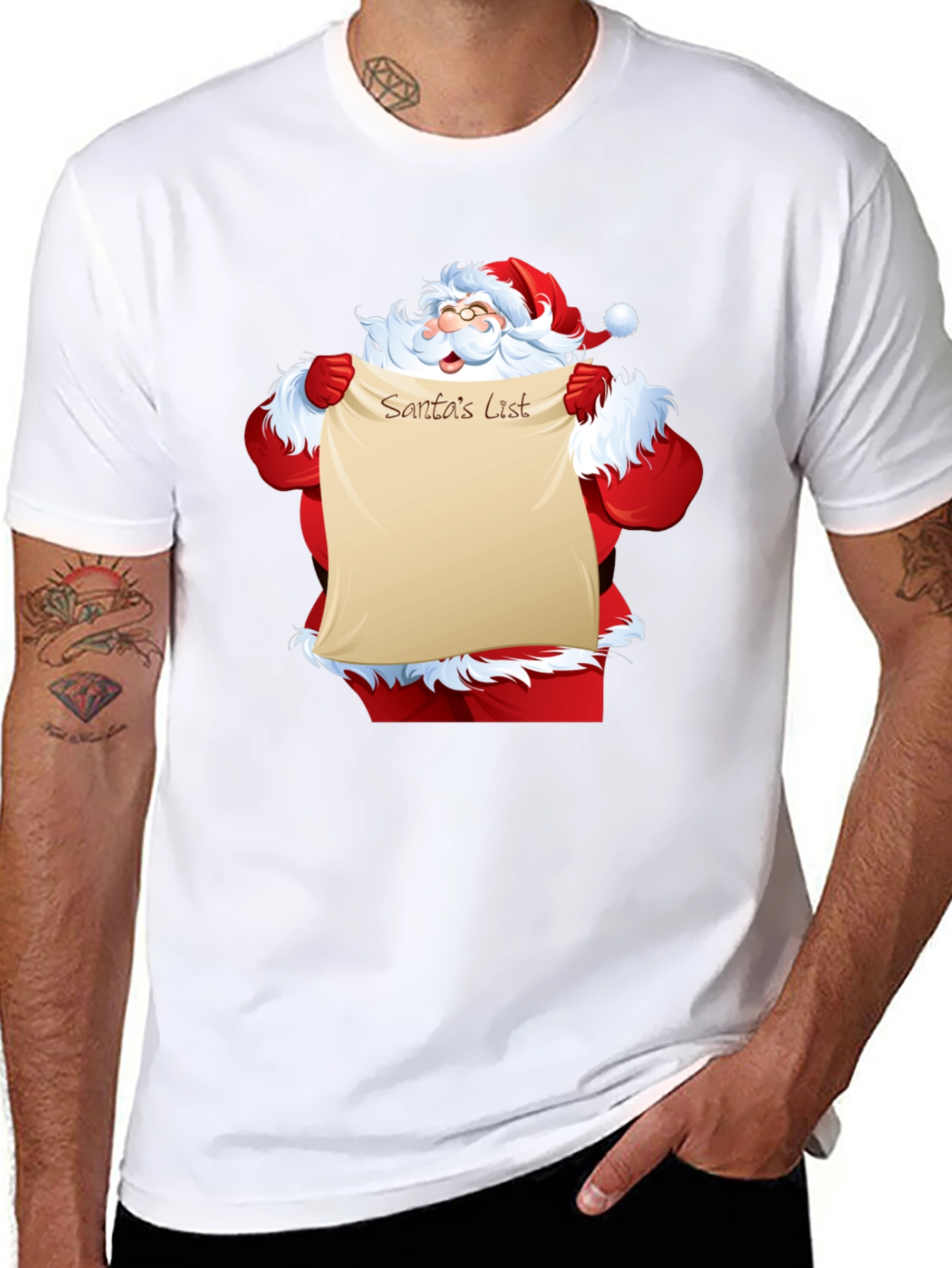 Santas List Graphic Tee - Holiday Cheer