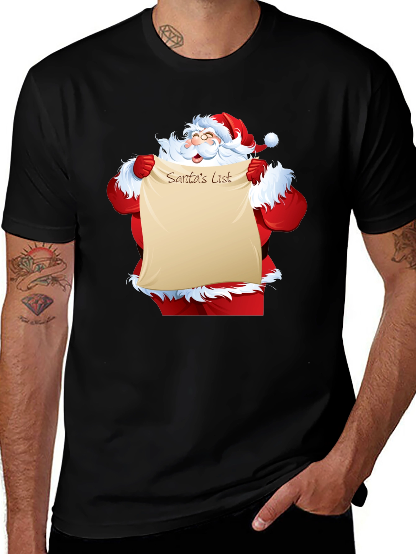 Santas List Graphic Tee - Holiday Cheer