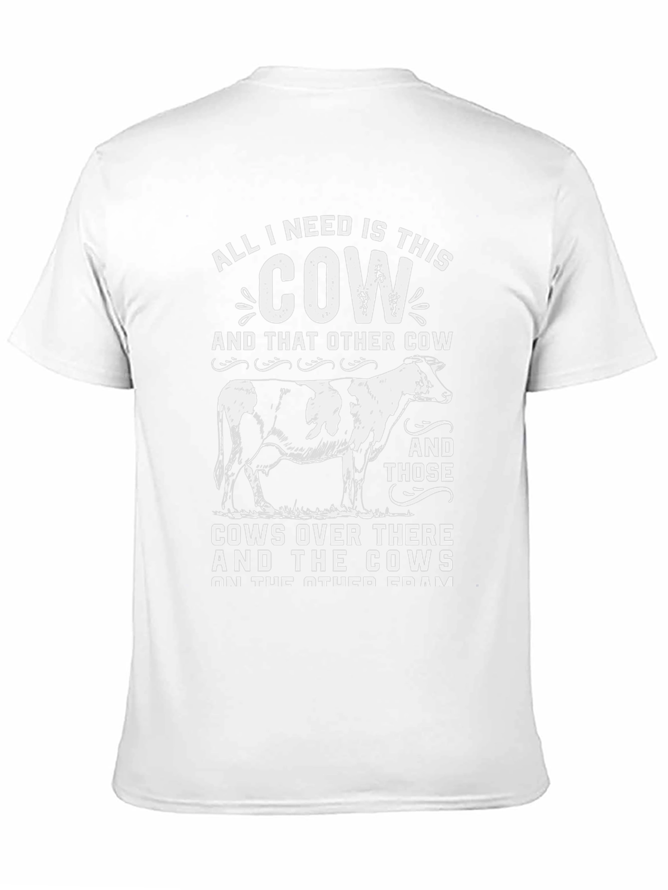 Funny Cow Lover Black T-Shirt