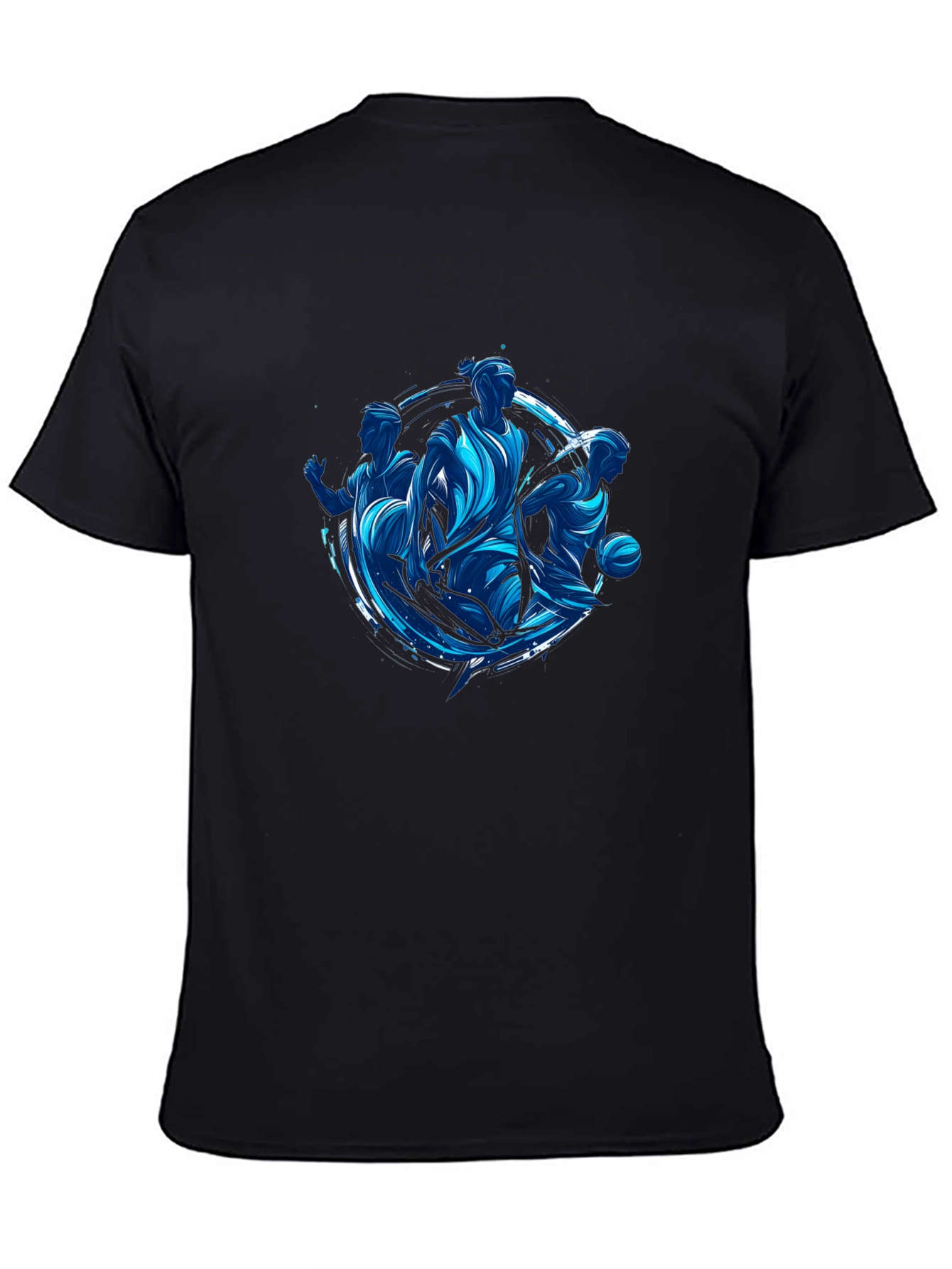 Basketball Player Graphic Black T-Shirt