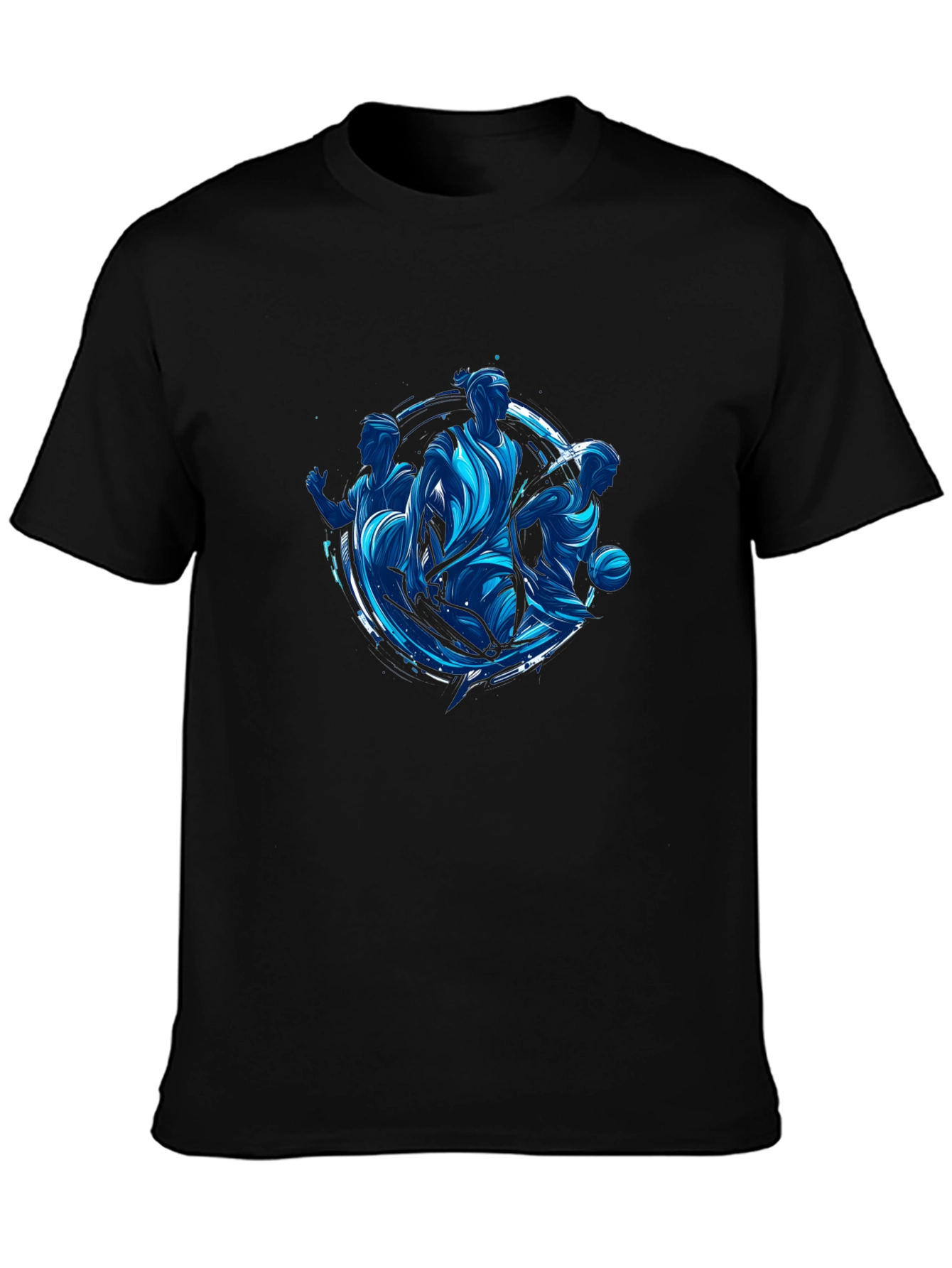 Basketball Player Graphic Black T-Shirt