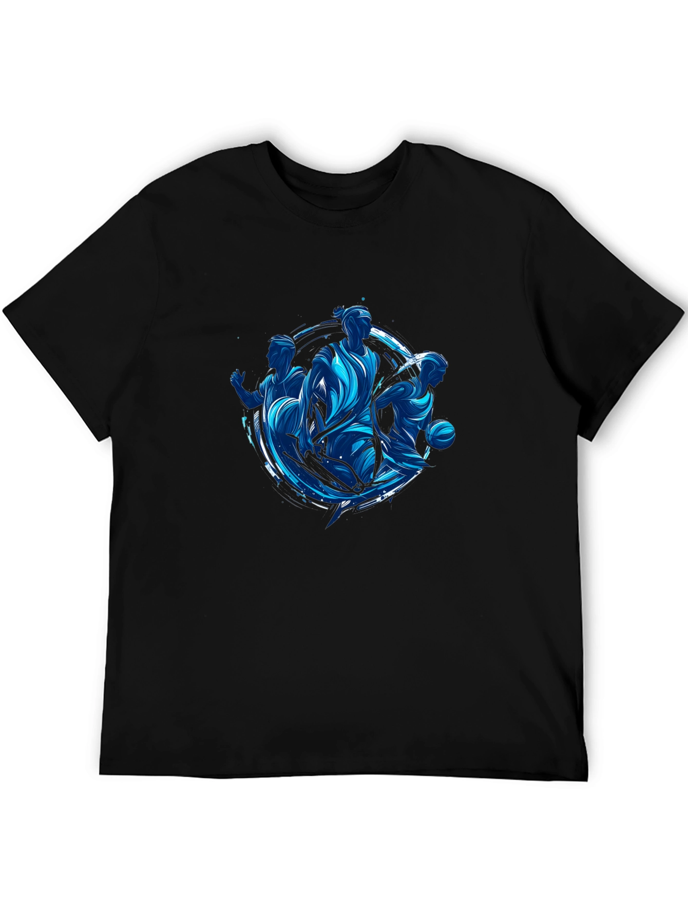 Basketball Player Graphic Black T-Shirt