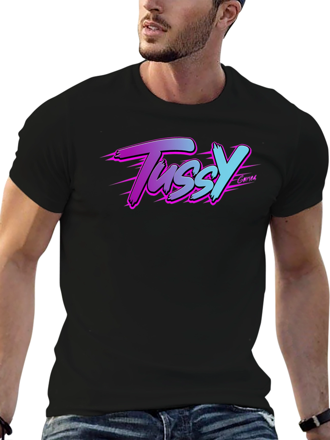 Tussy Gamer T-Shirt - Black Graphic Tee