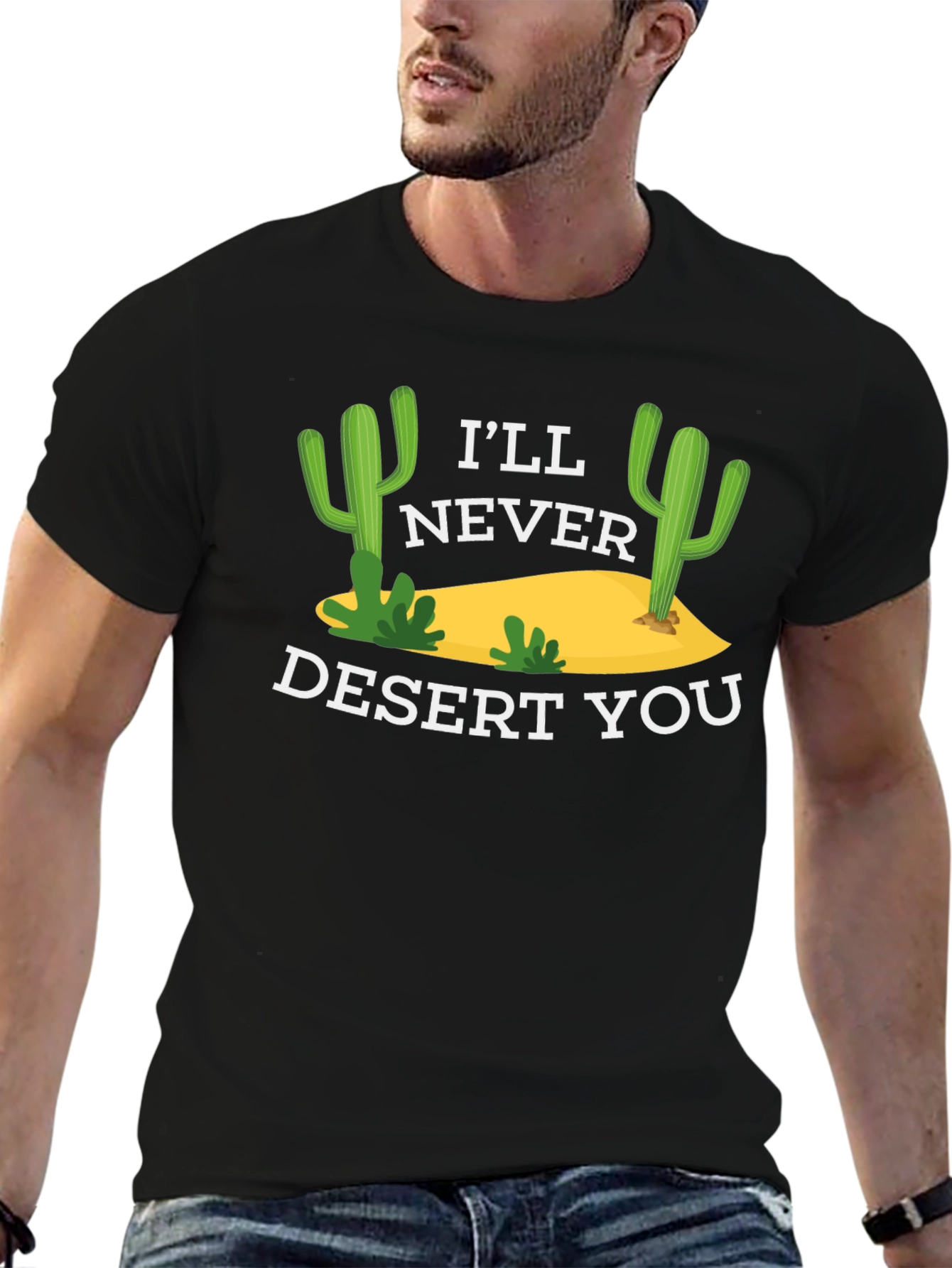 Ill Never Desert You Graphic Tee - Black