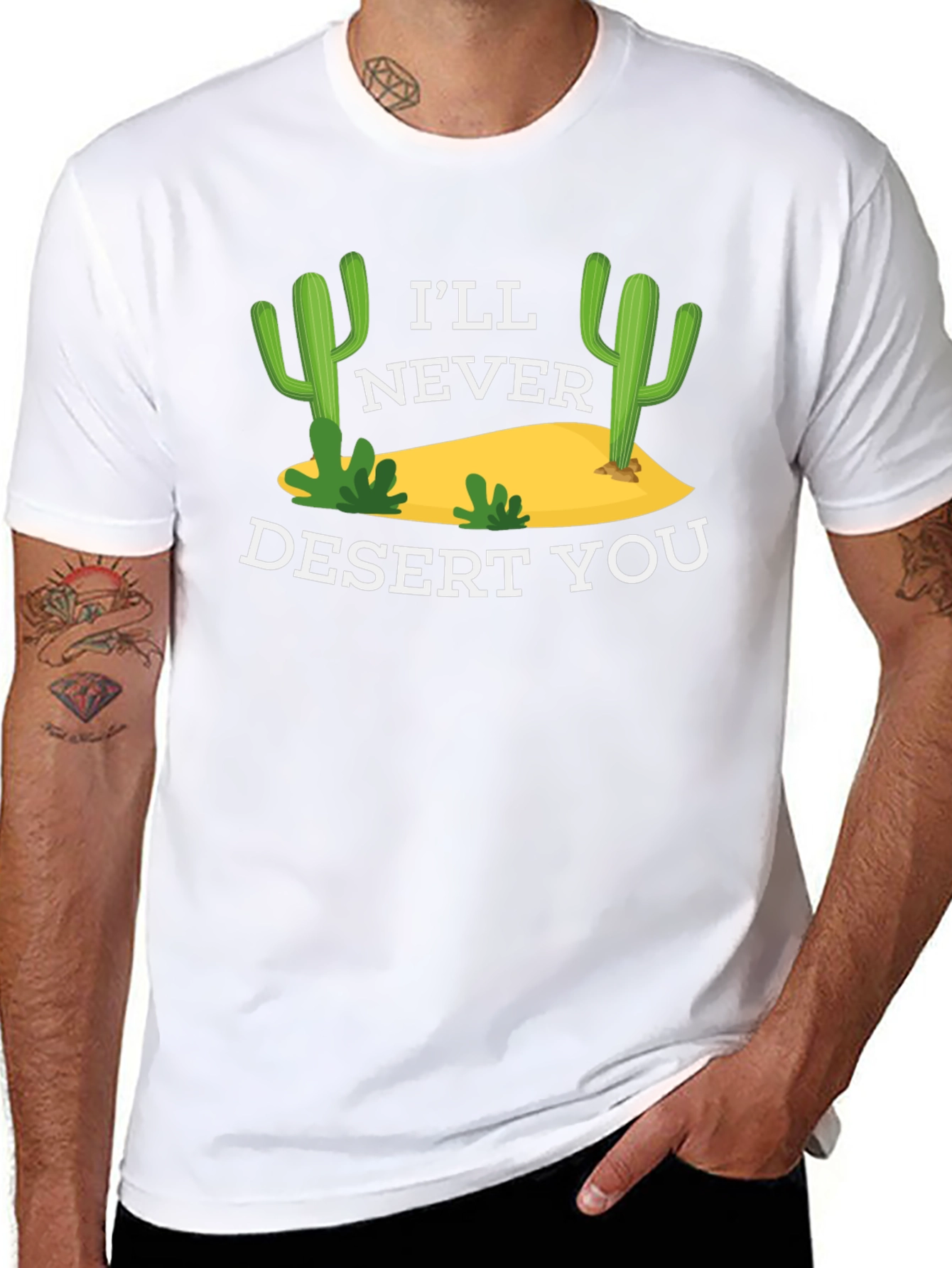 Ill Never Desert You Graphic Tee - Black