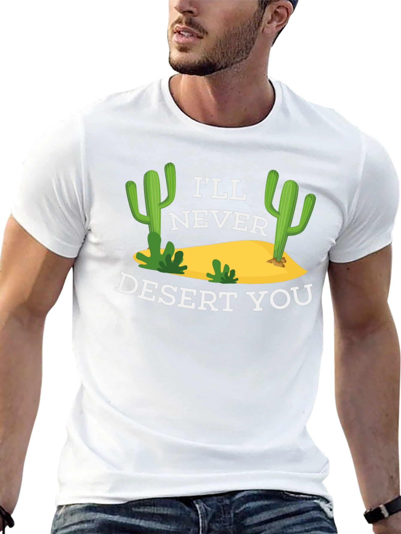 Ill Never Desert You Graphic Tee - Black