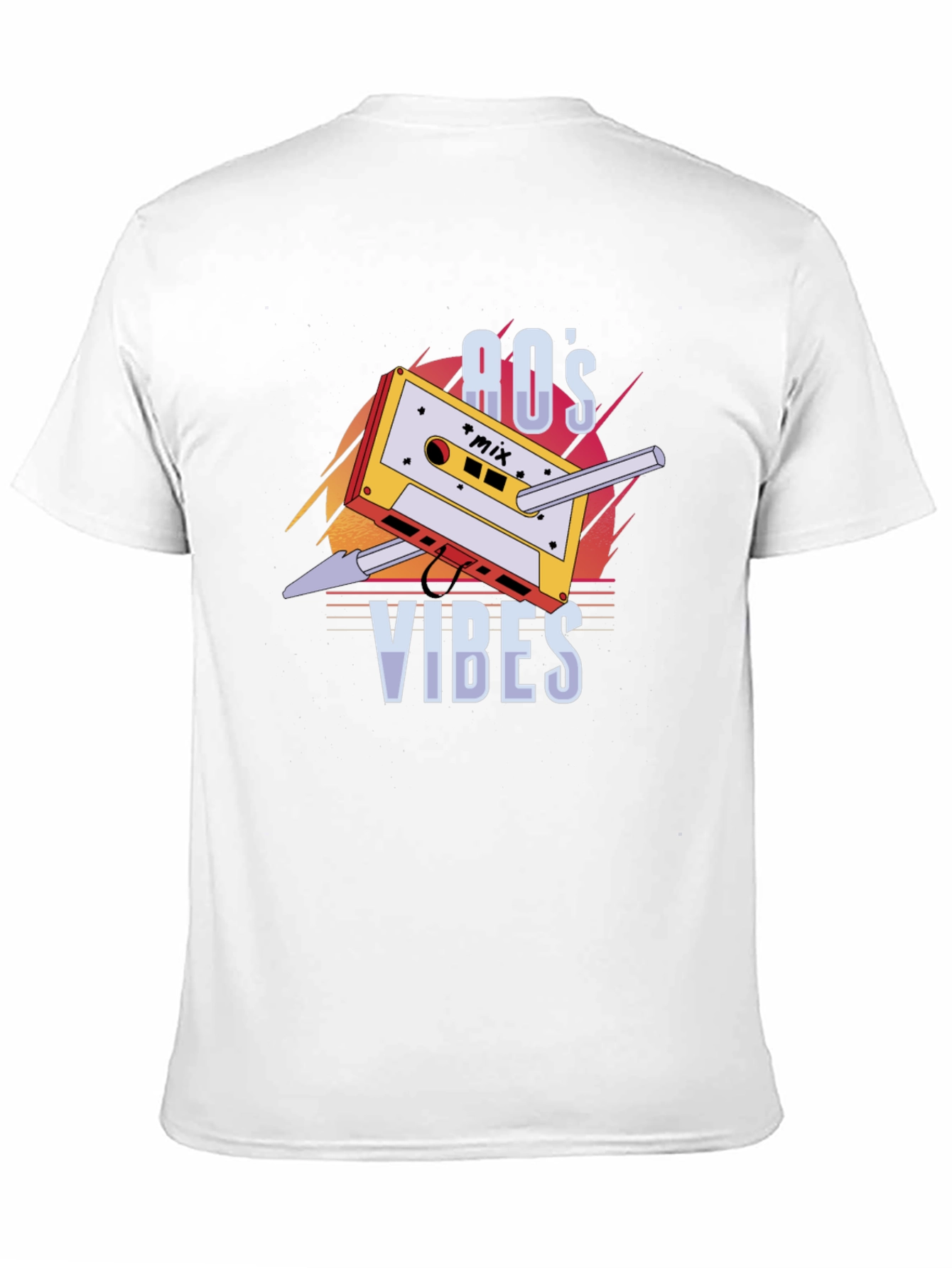 Retro 80s Vibes Cassette Tape Graphic T-Shirt