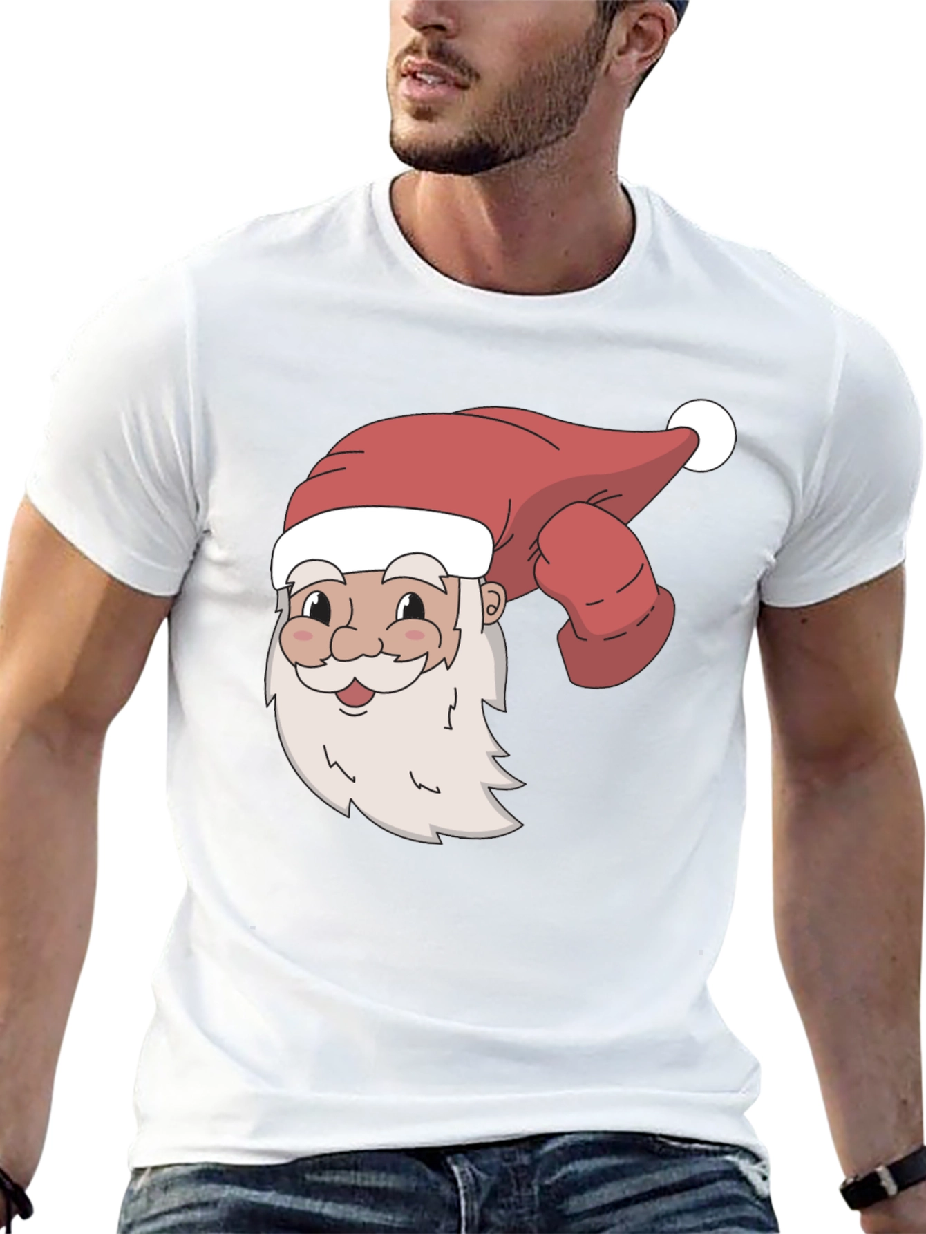Santa T-Shirt - Holiday Festive Tee