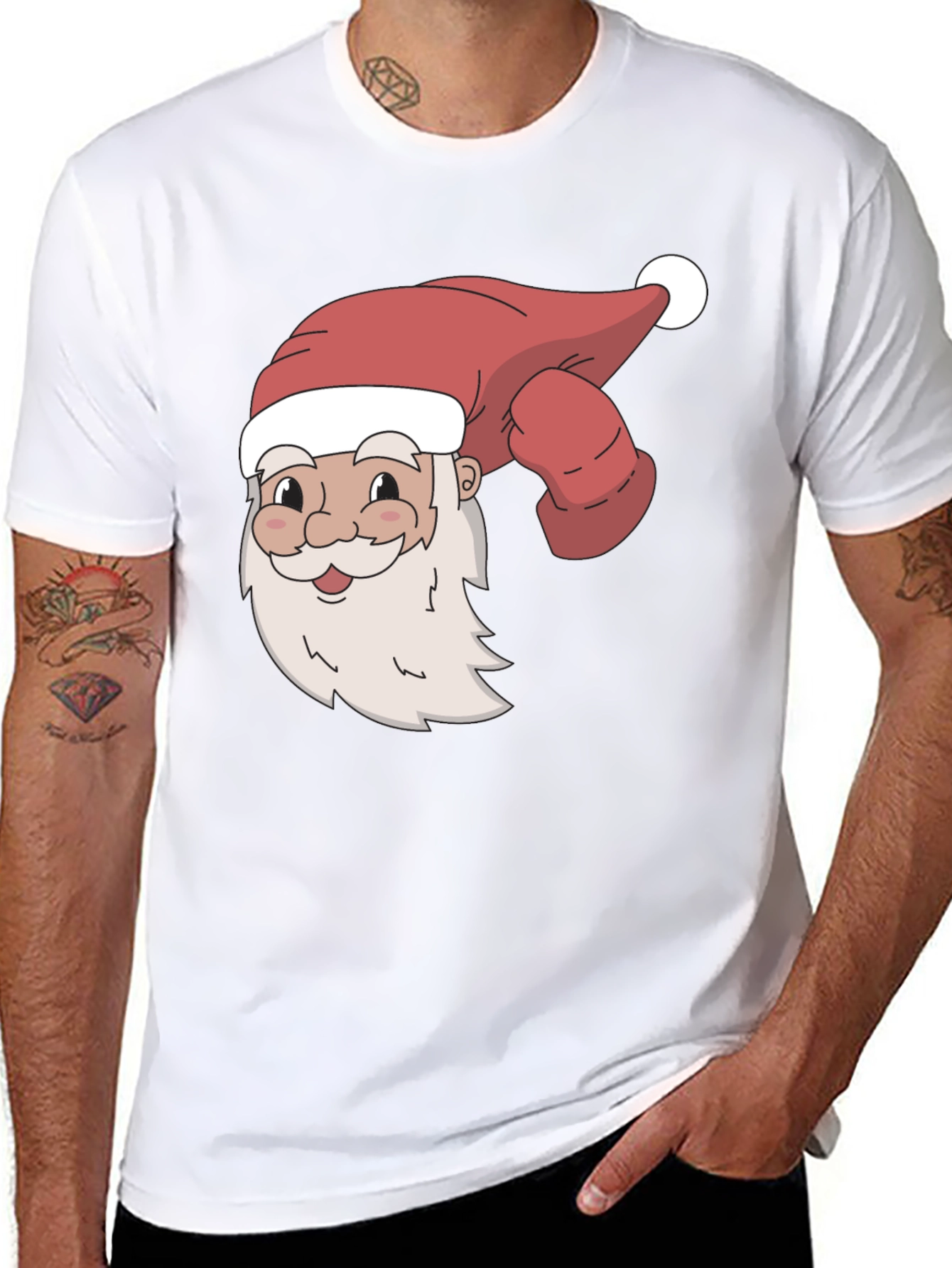 Santa T-Shirt - Holiday Festive Tee