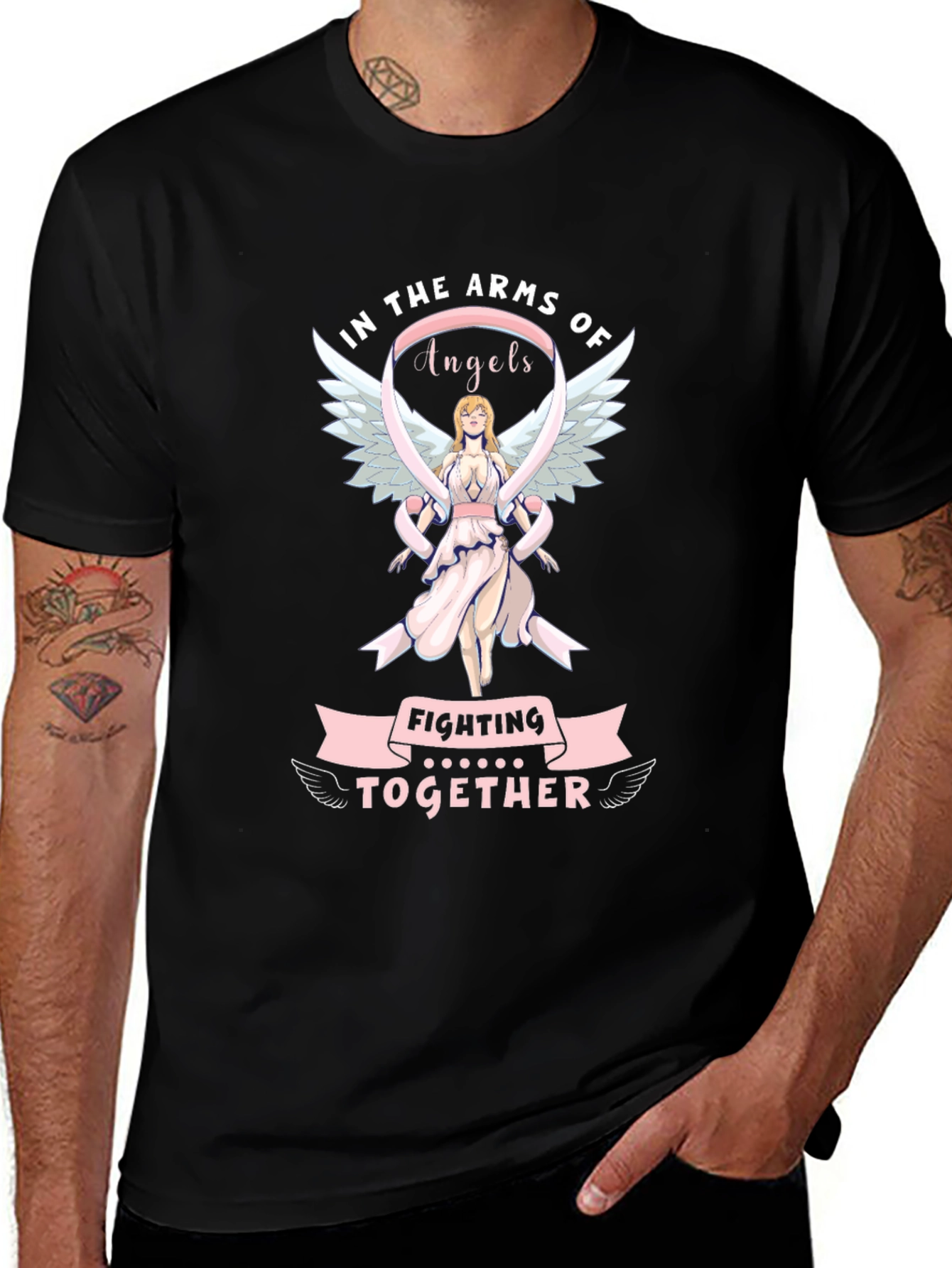 In the Arms of Angels Fighting Together T-Shirt