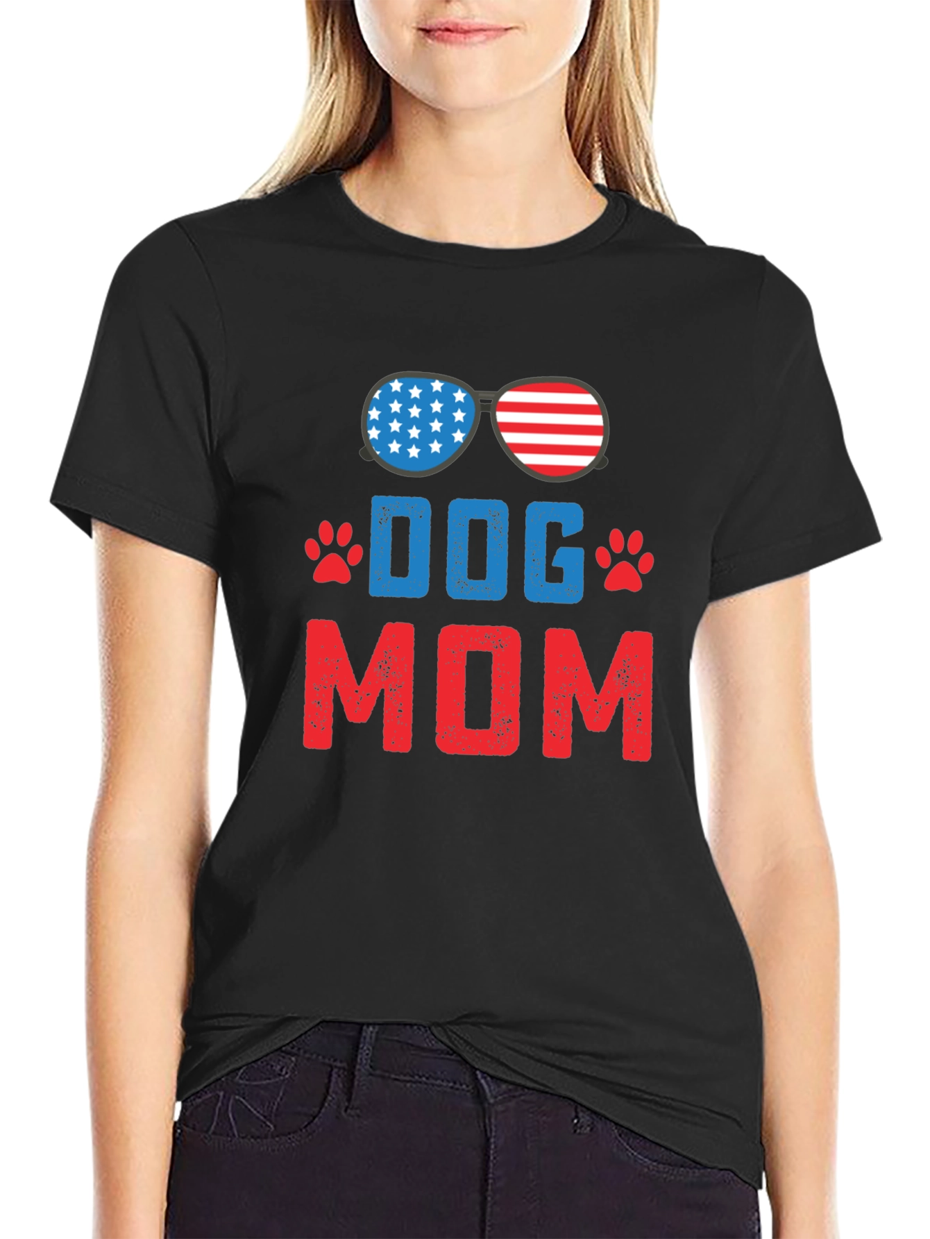 Dog Mom Patriotic T-Shirt