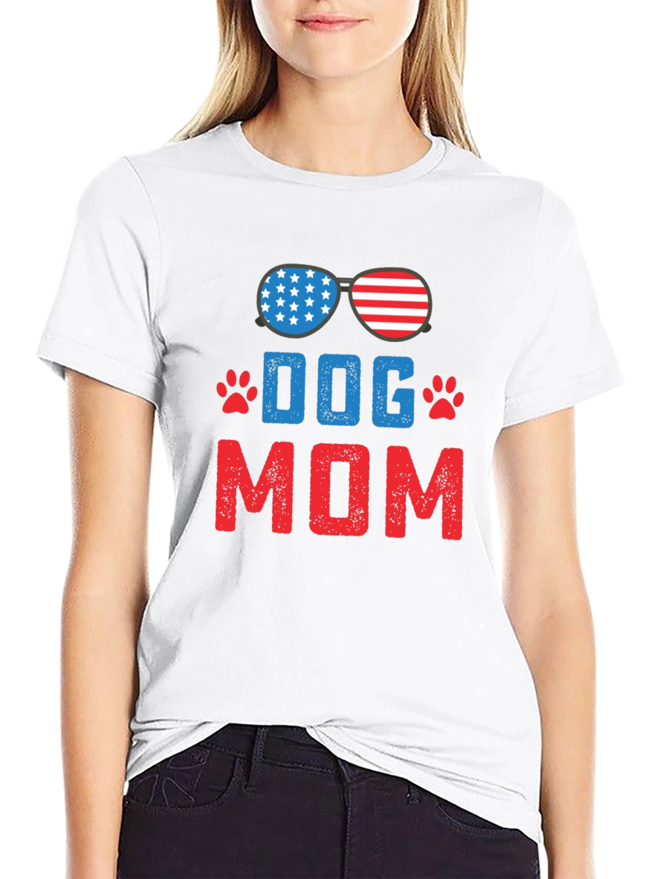 Dog Mom Patriotic T-Shirt