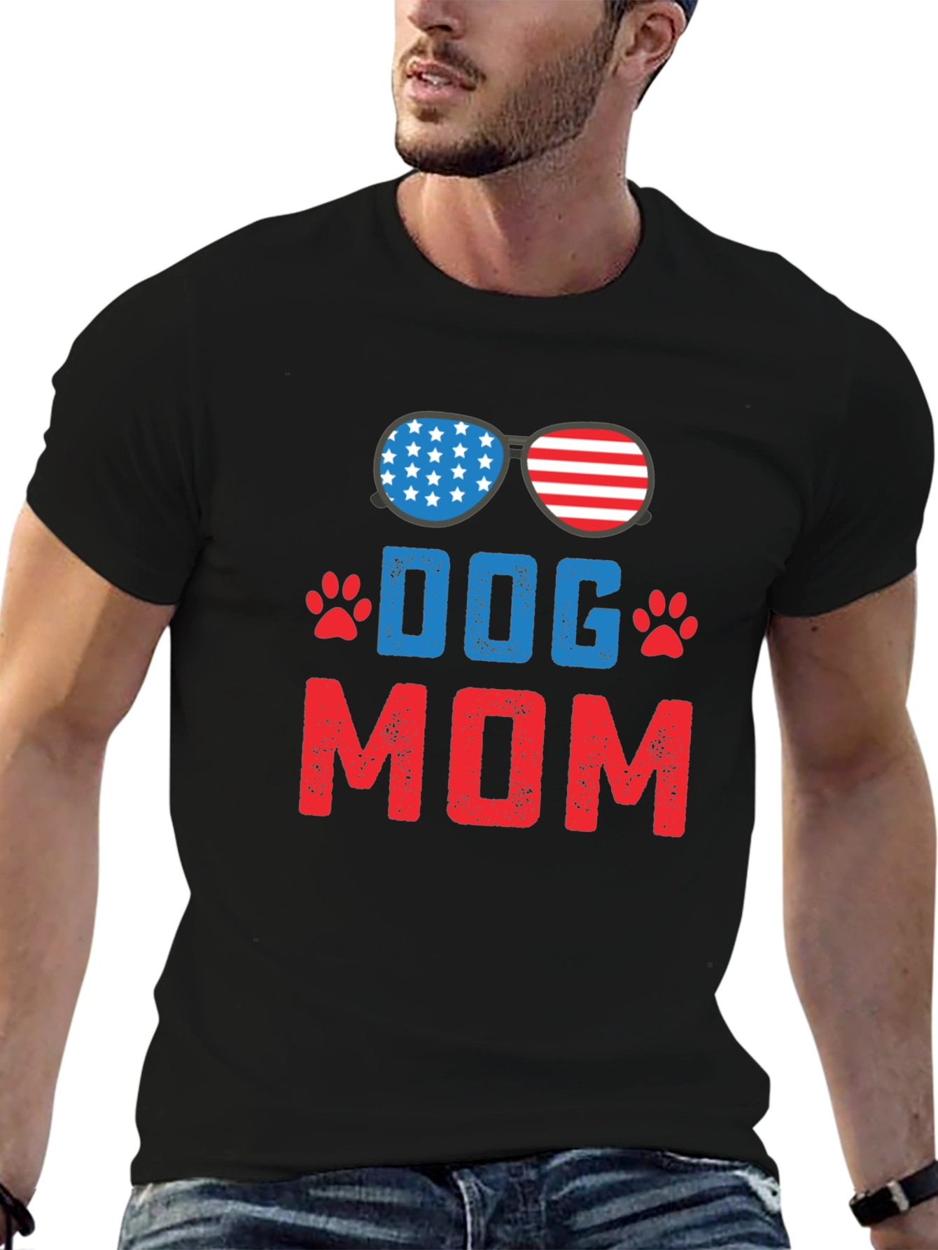 Dog Mom Patriotic T-Shirt