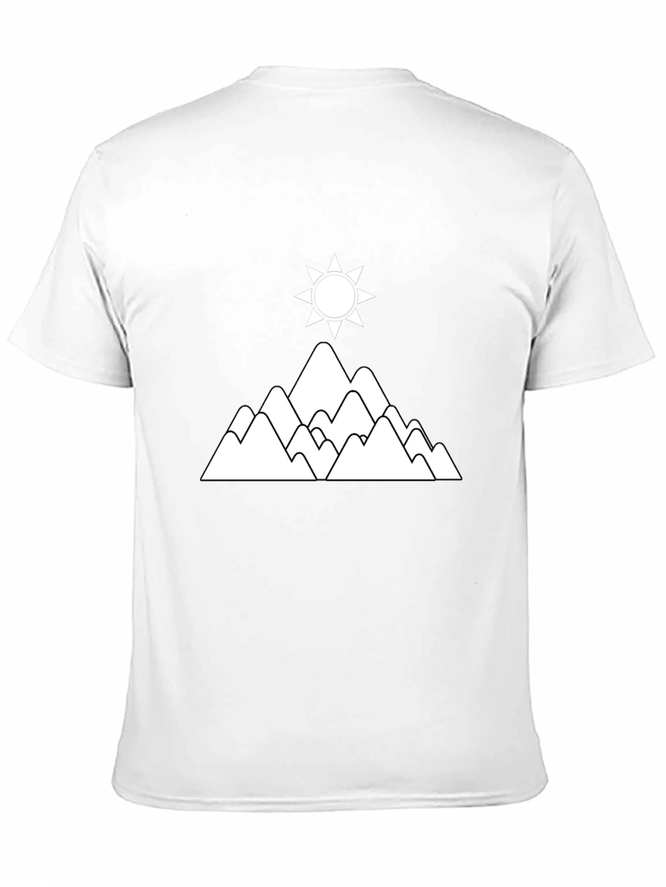Mountain & Sun Graphic T-Shirt - Black