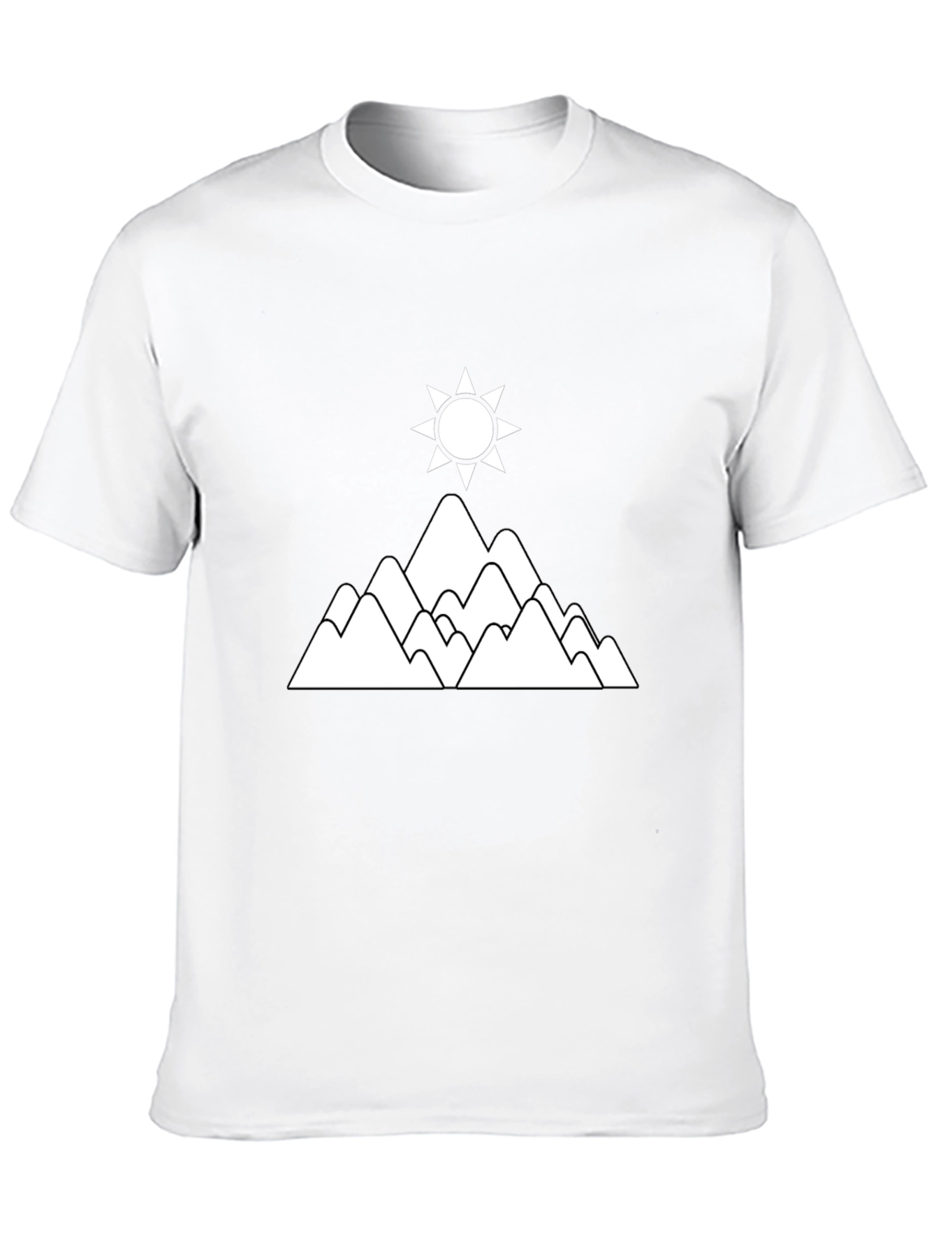 Mountain & Sun Graphic T-Shirt - Black