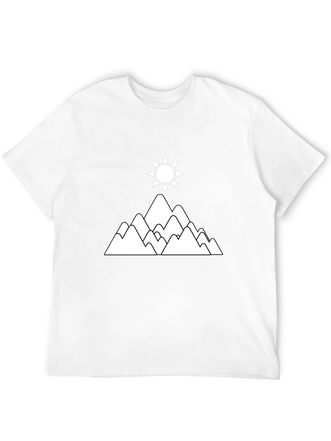 Mountain & Sun Graphic T-Shirt - Black