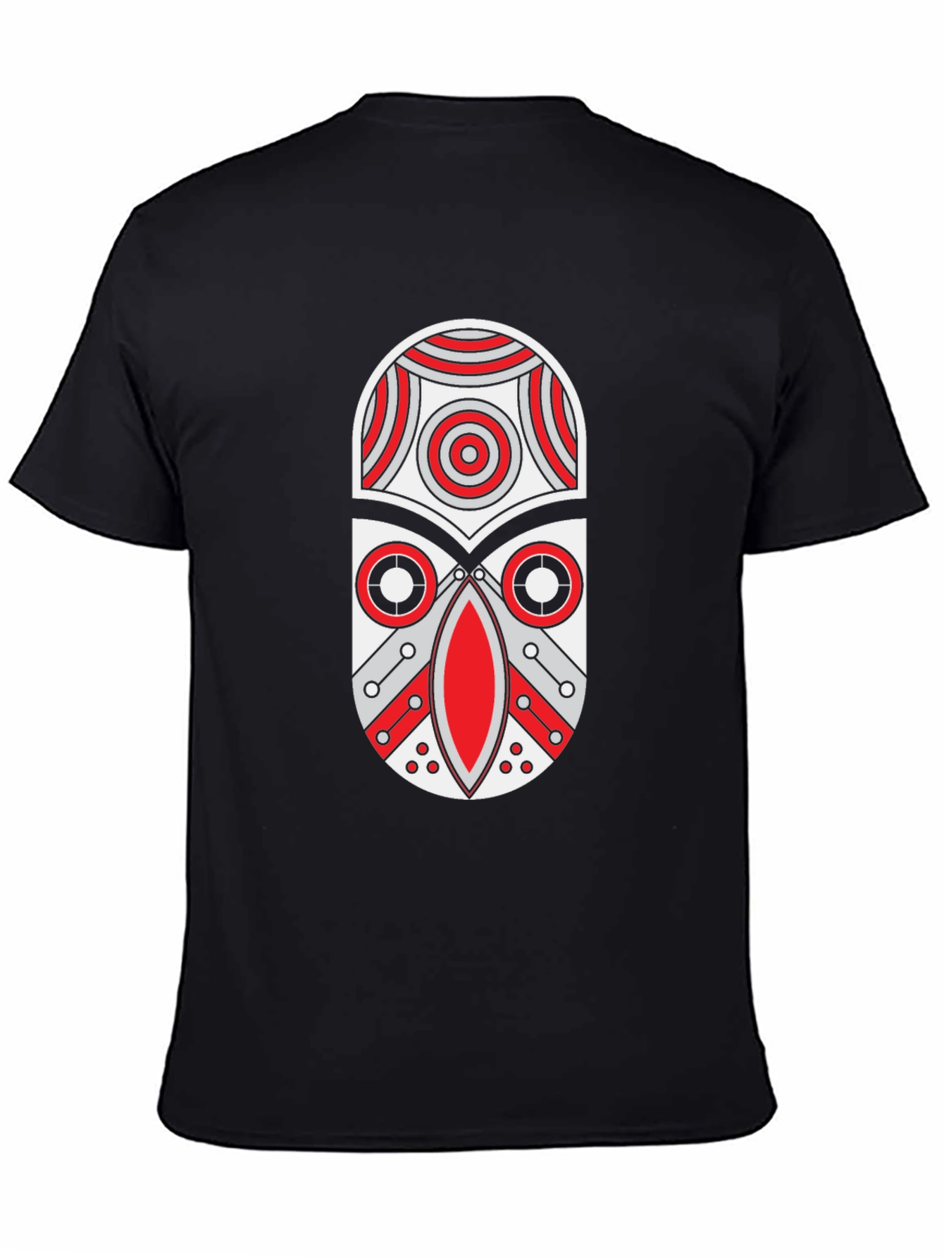 Tribal Mask Graphic Print T-Shirt
