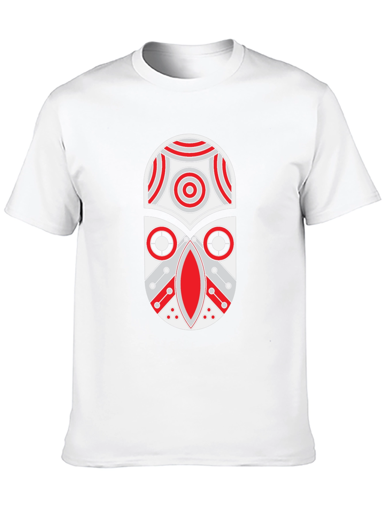 Tribal Mask Graphic Print T-Shirt