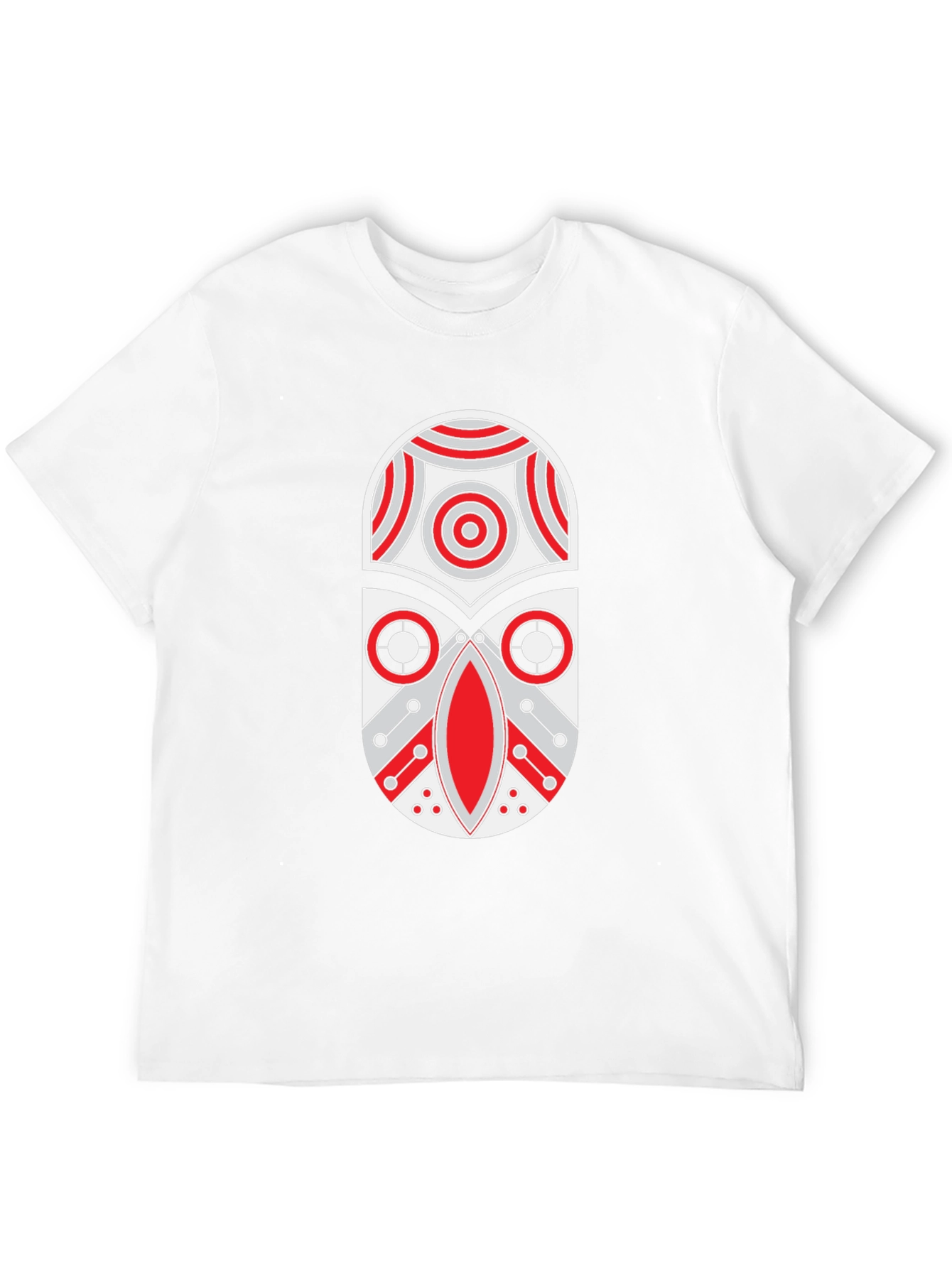 Tribal Mask Graphic Print T-Shirt