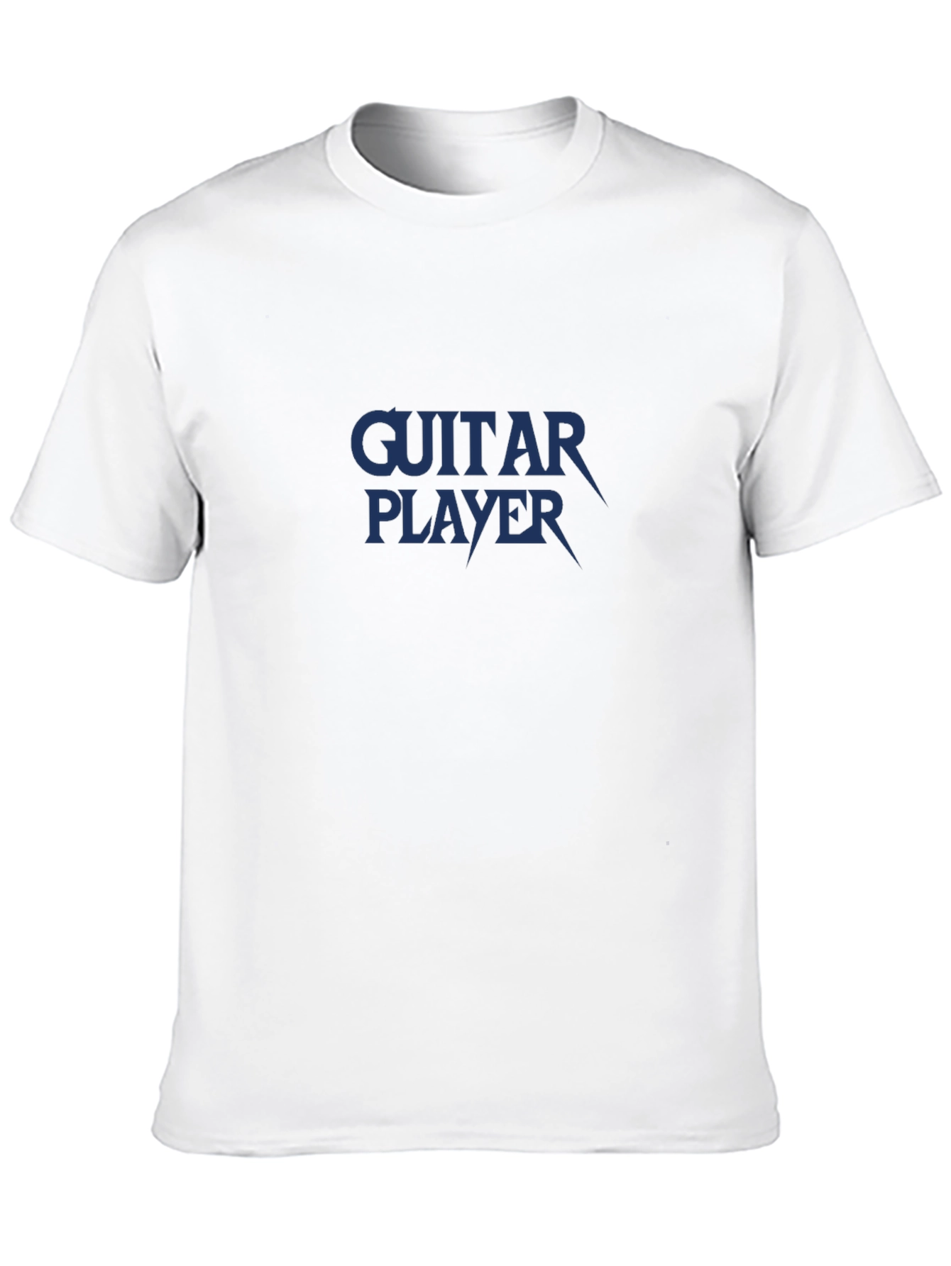 Guitar Player Graphic Tee - Black Cotton T-Shirt
