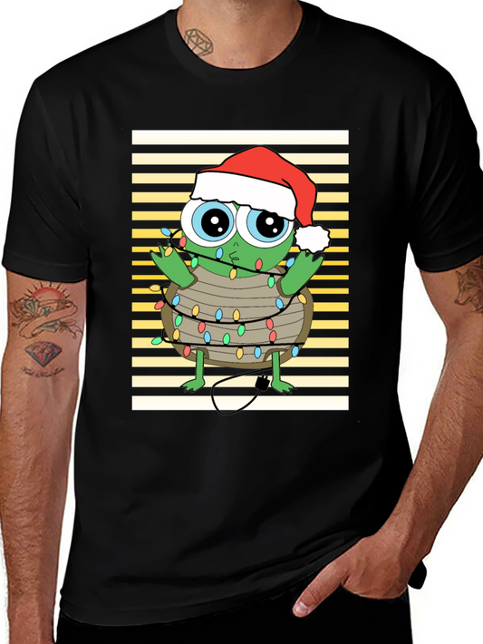 Festive Turtle Christmas Lights T-Shirt