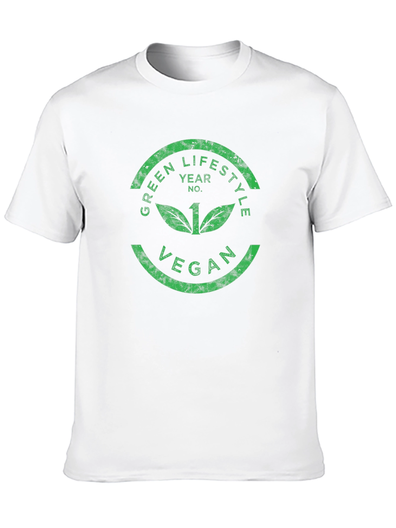 Green Lifestyle Vegan Black Graphic Tee