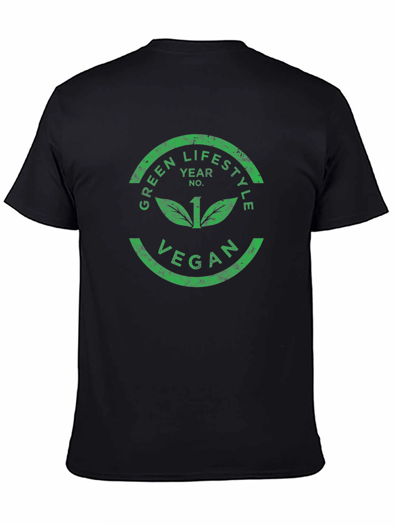 Green Lifestyle Vegan Black Graphic Tee