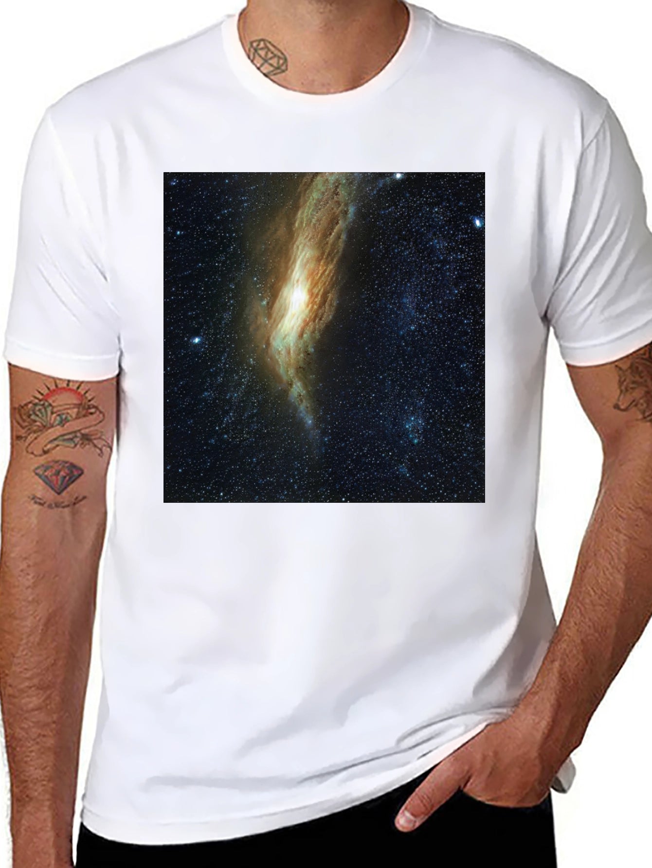 Galaxy Graphic Black T-Shirt