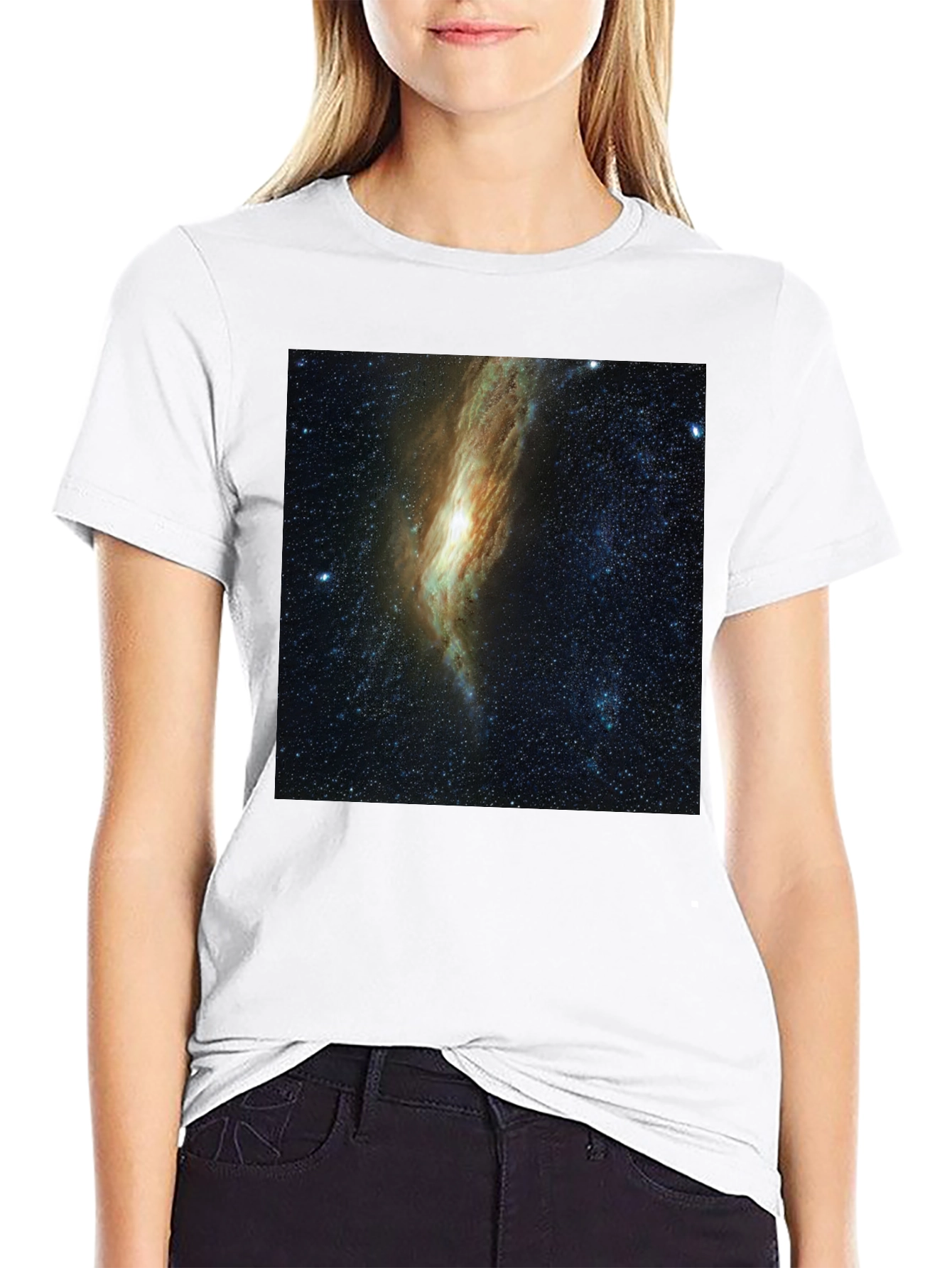 Galaxy Graphic Black T-Shirt