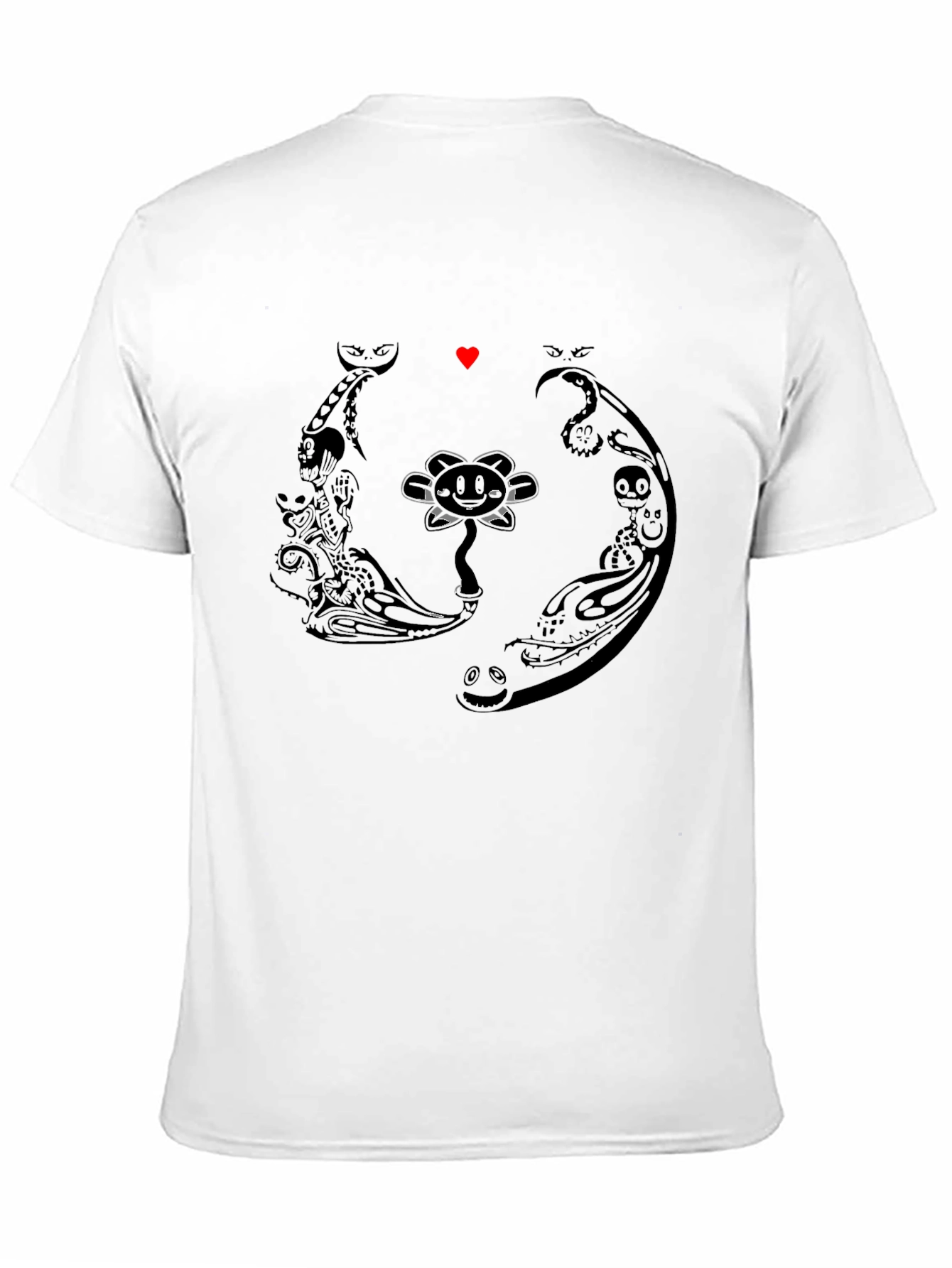 Undertale Flowey Black Graphic Tee