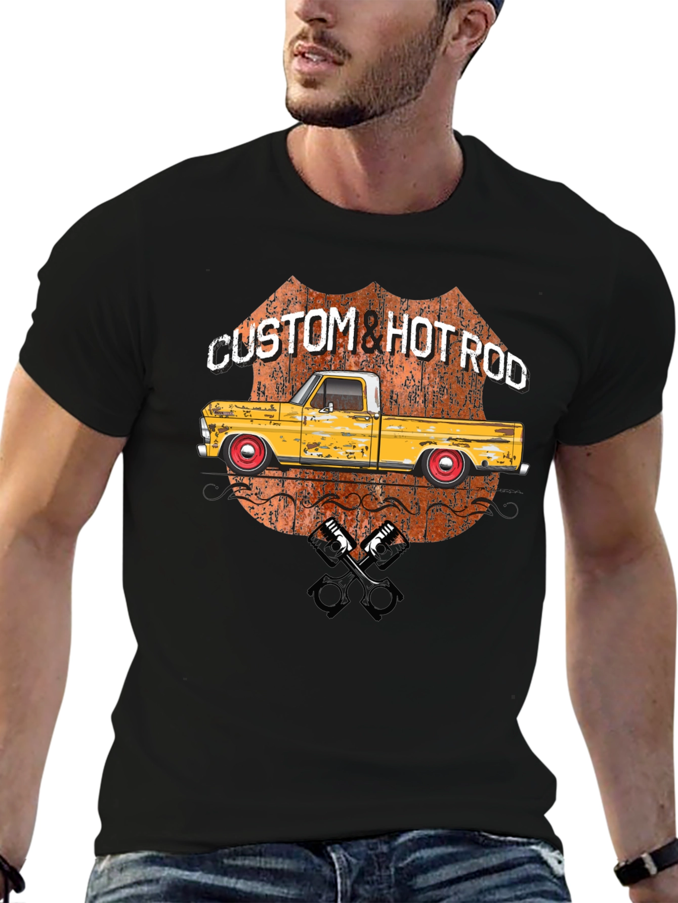 Custom Hot Rod Truck Graphic Tee
