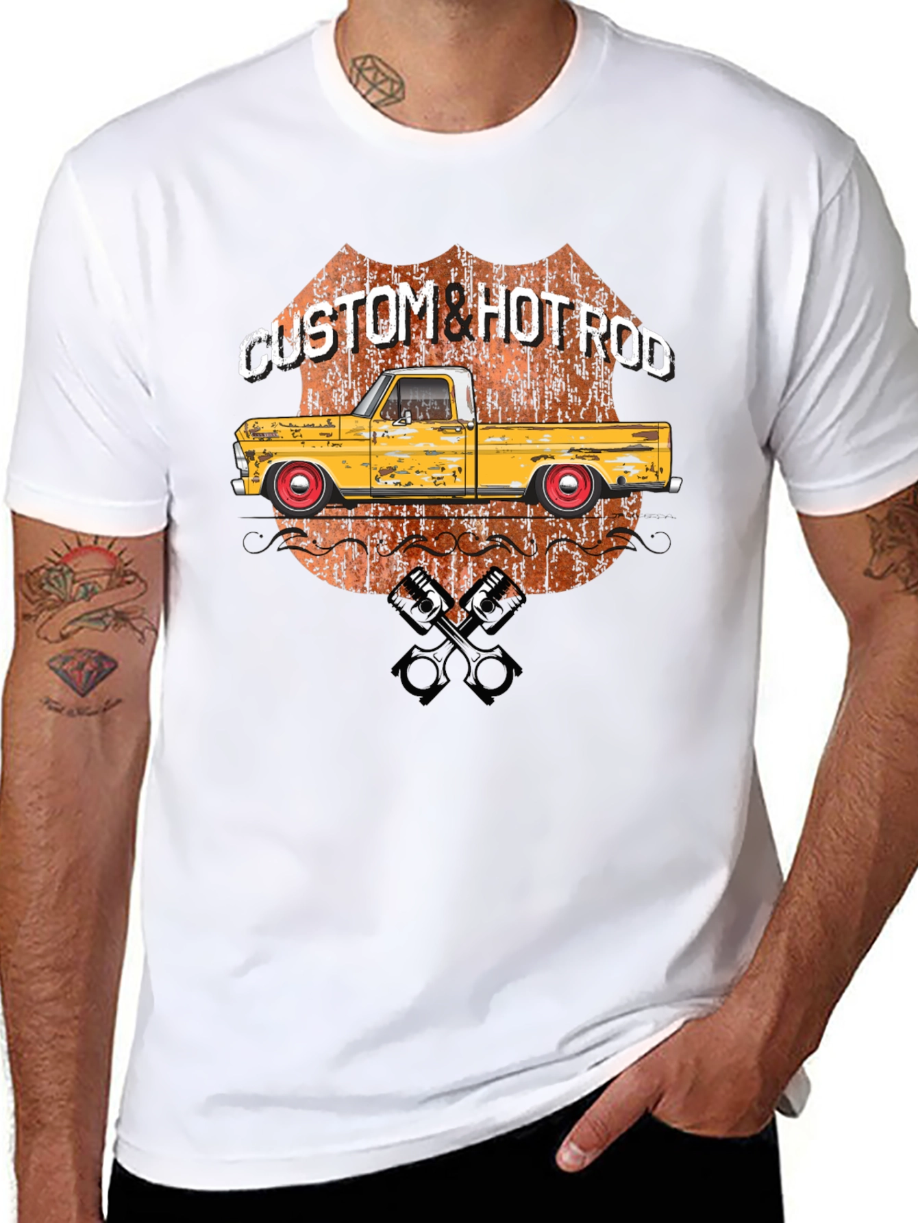 Custom Hot Rod Truck Graphic Tee