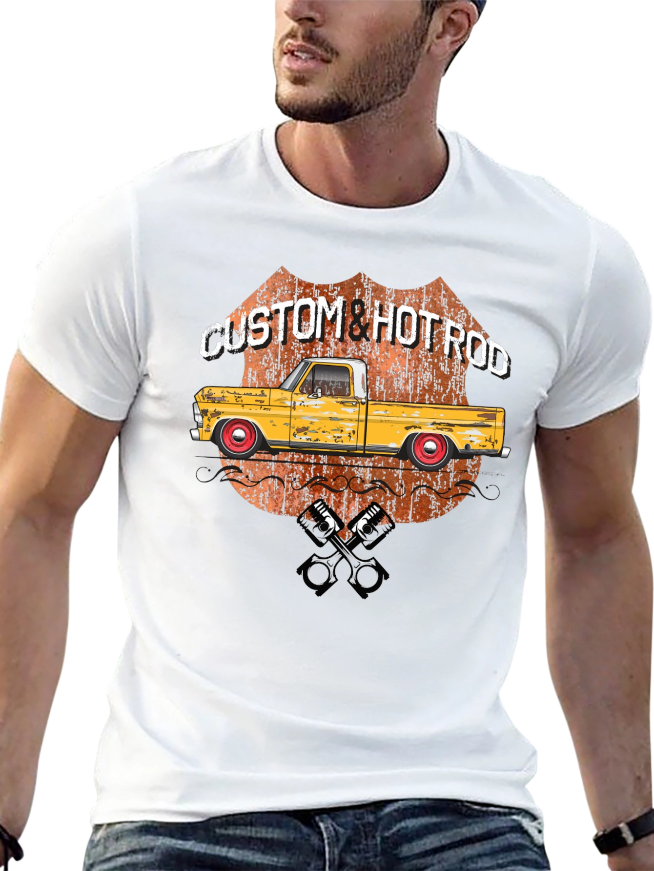 Custom Hot Rod Truck Graphic Tee