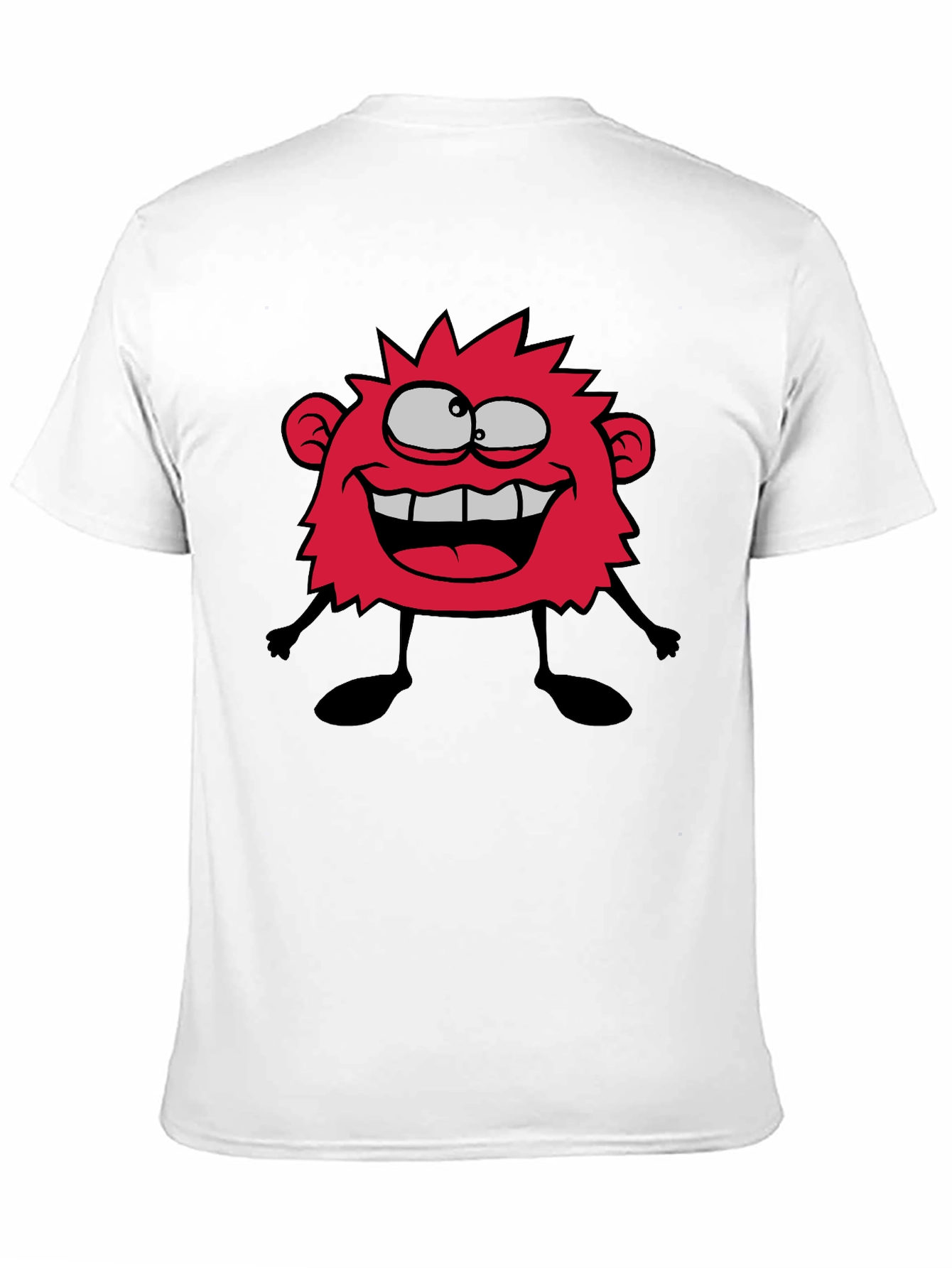 Funny Monster Graphic T-Shirt - Casual Black Tee