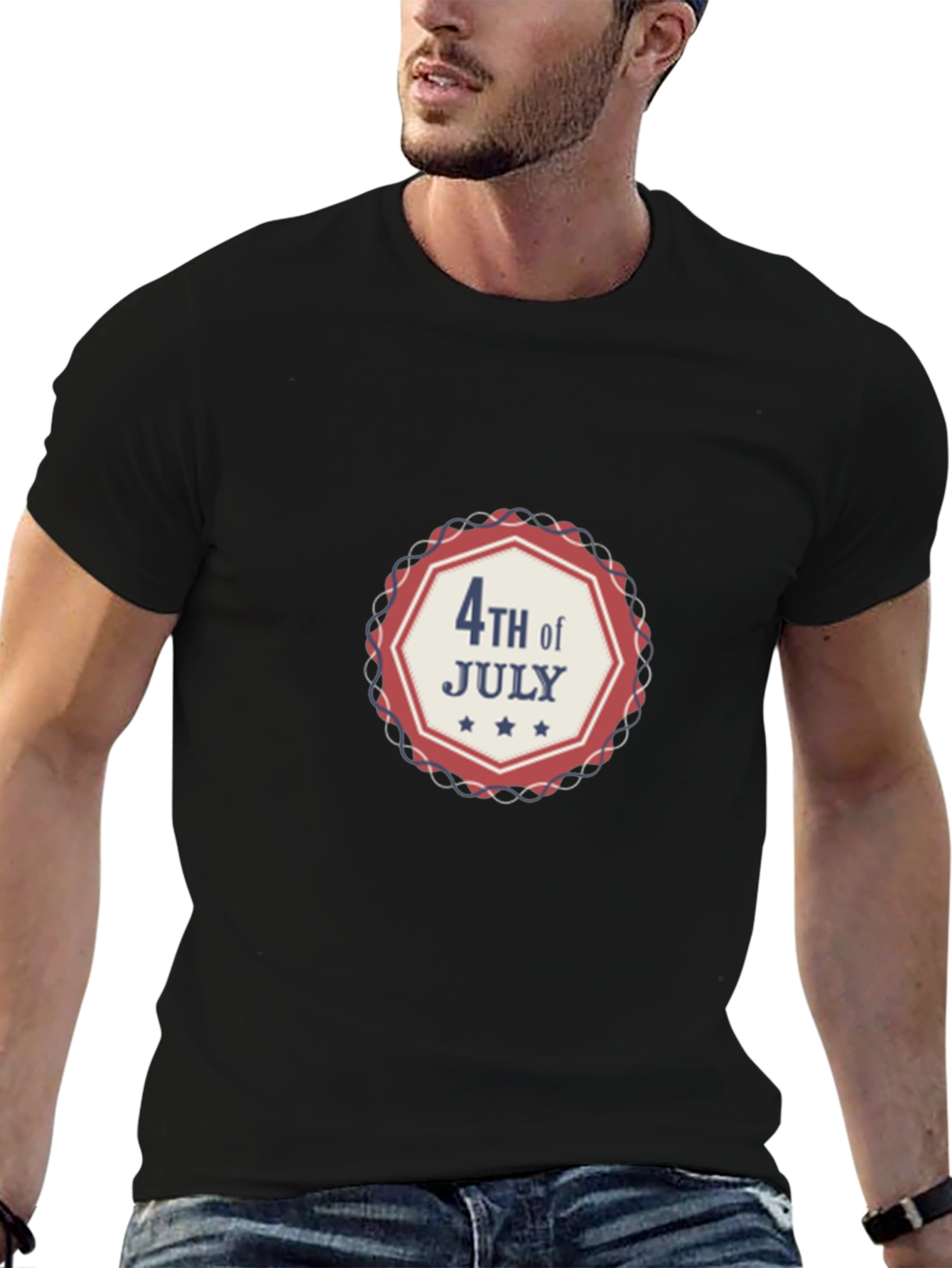 4th of July Patriotic Graphic T-Shirt