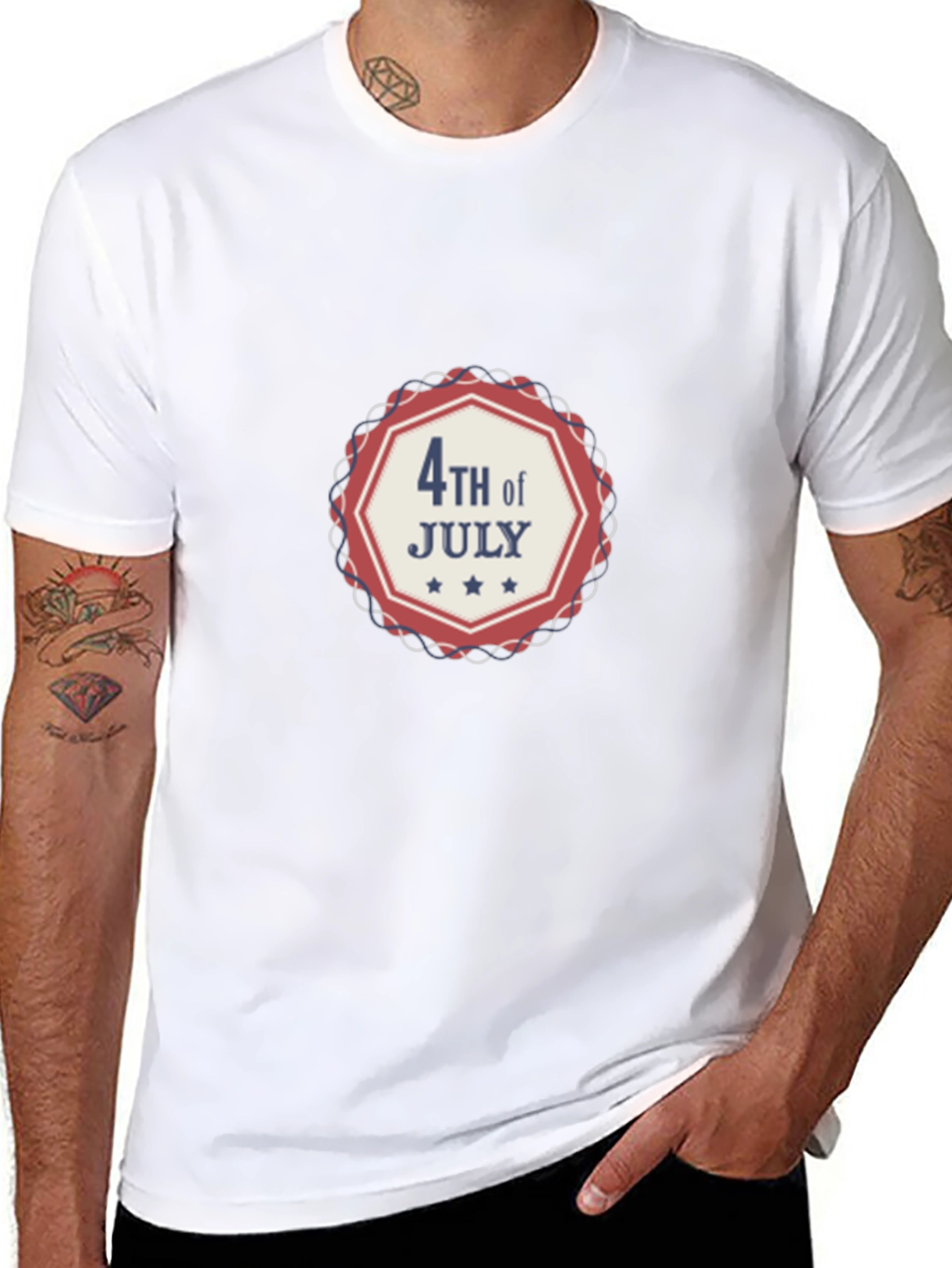 4th of July Patriotic Graphic T-Shirt