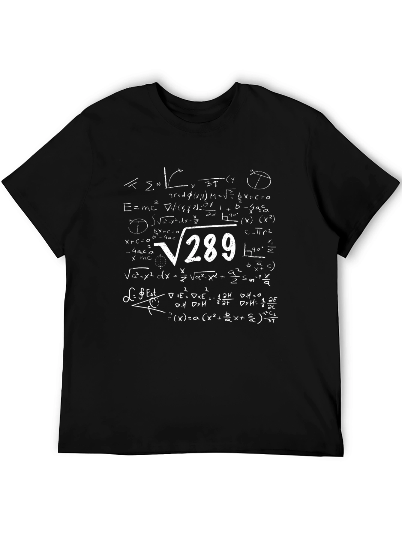 Math Equation Black T-Shirt