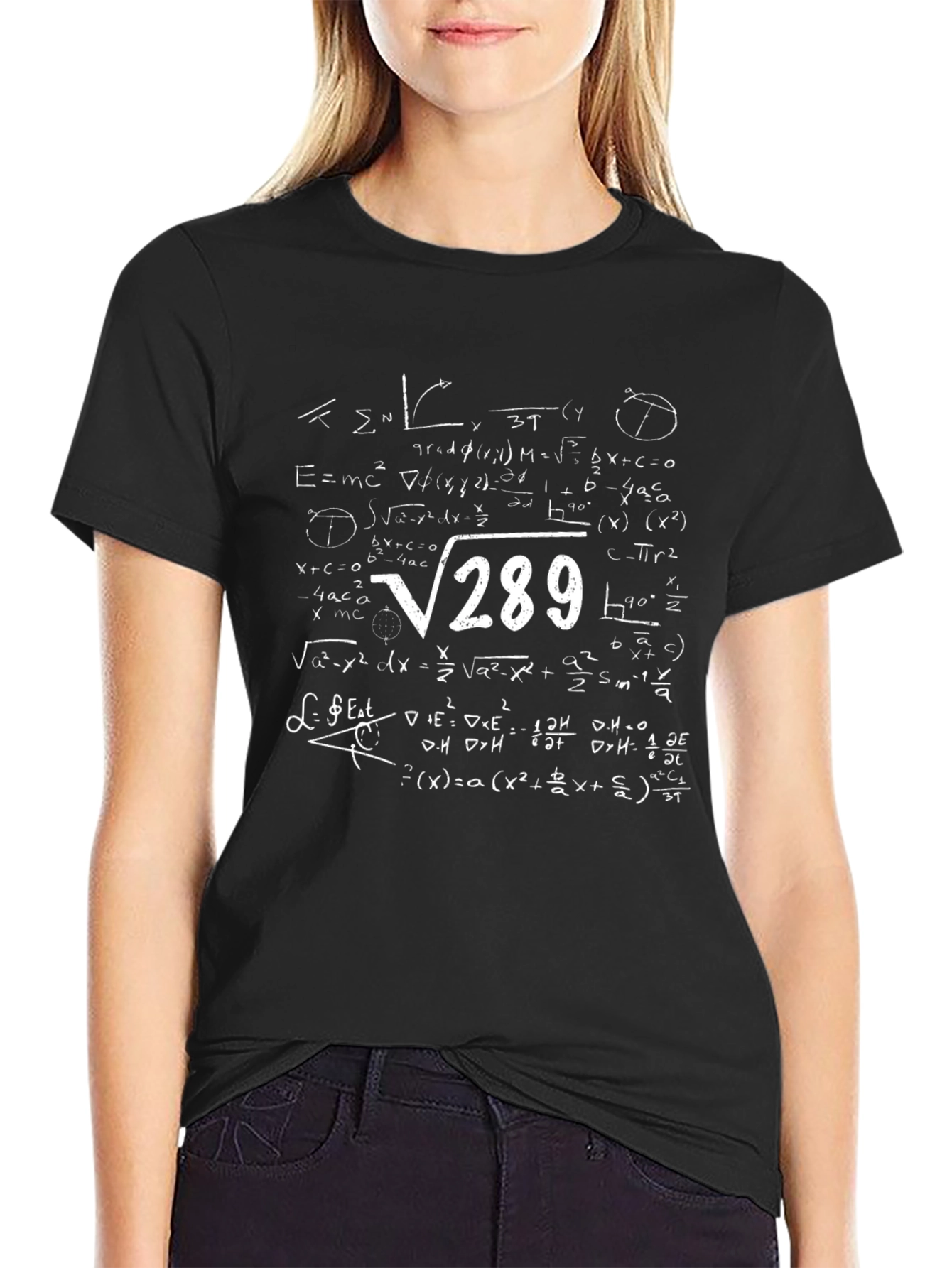 Math Equation Black T-Shirt