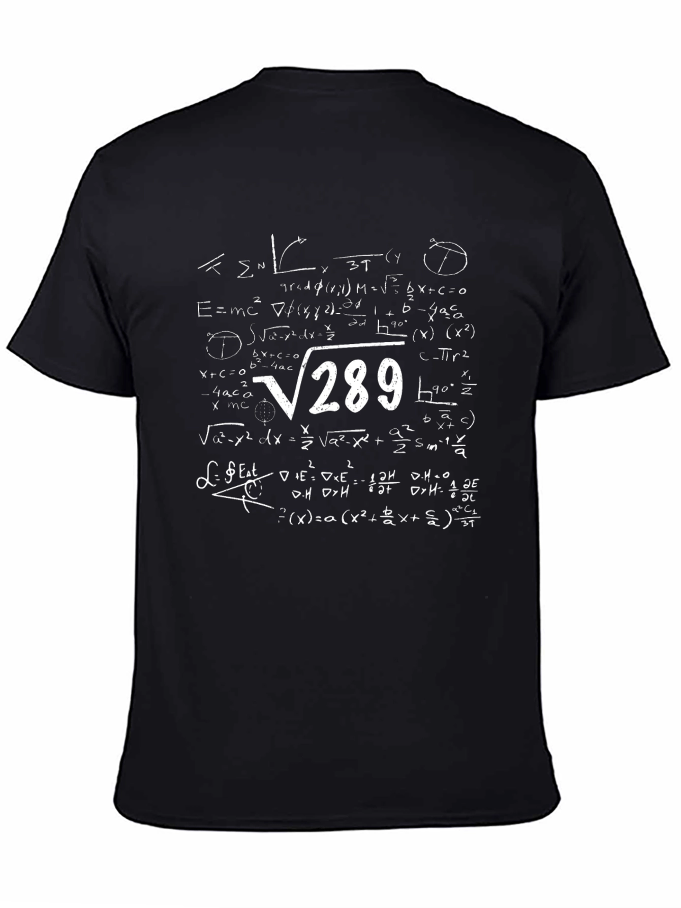 Math Equation Black T-Shirt