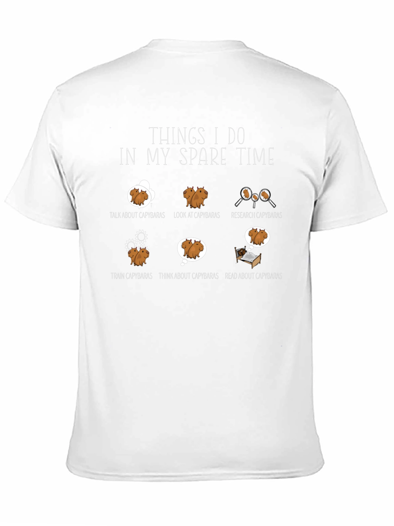Capybara Lover T-Shirt - Spare Time Activities