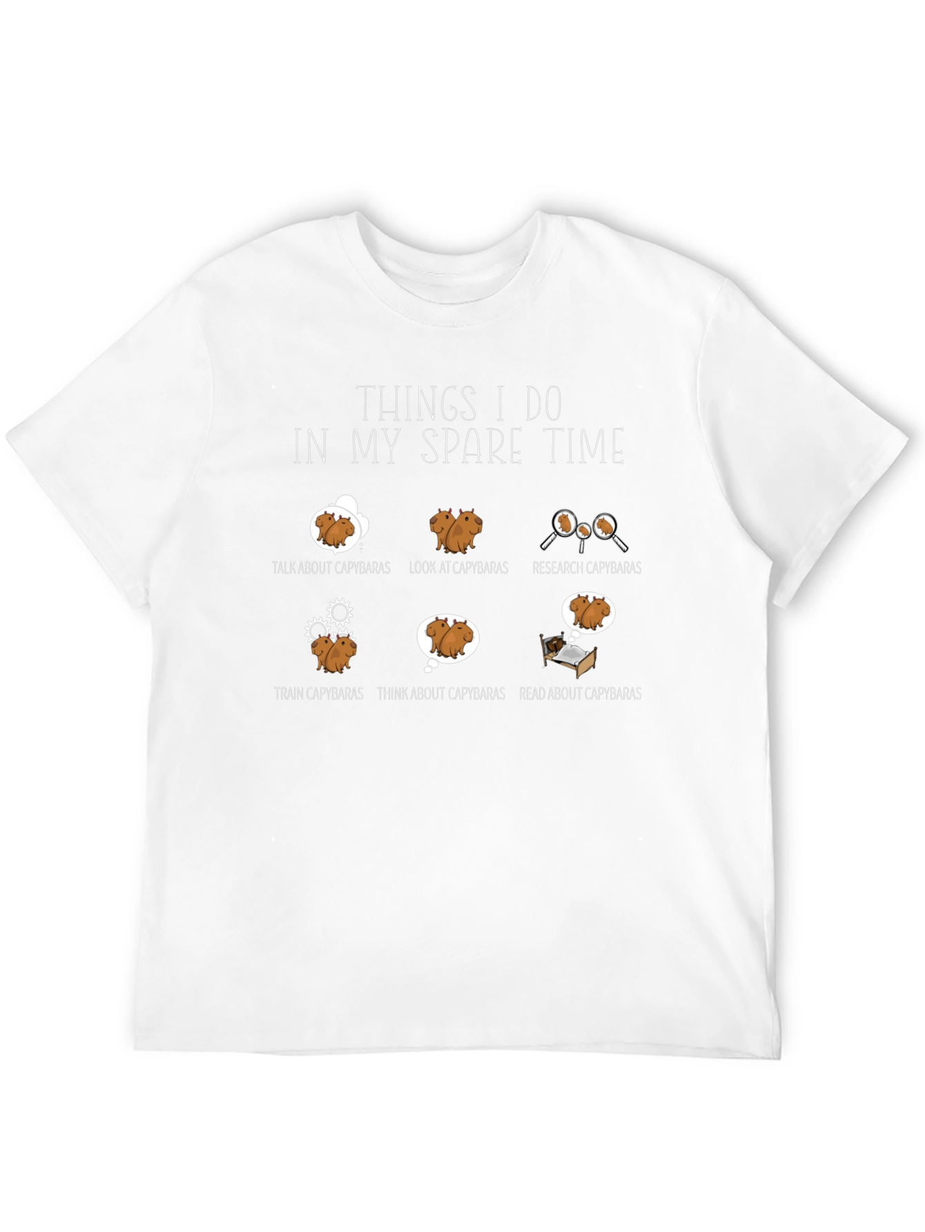 Capybara Lover T-Shirt - Spare Time Activities