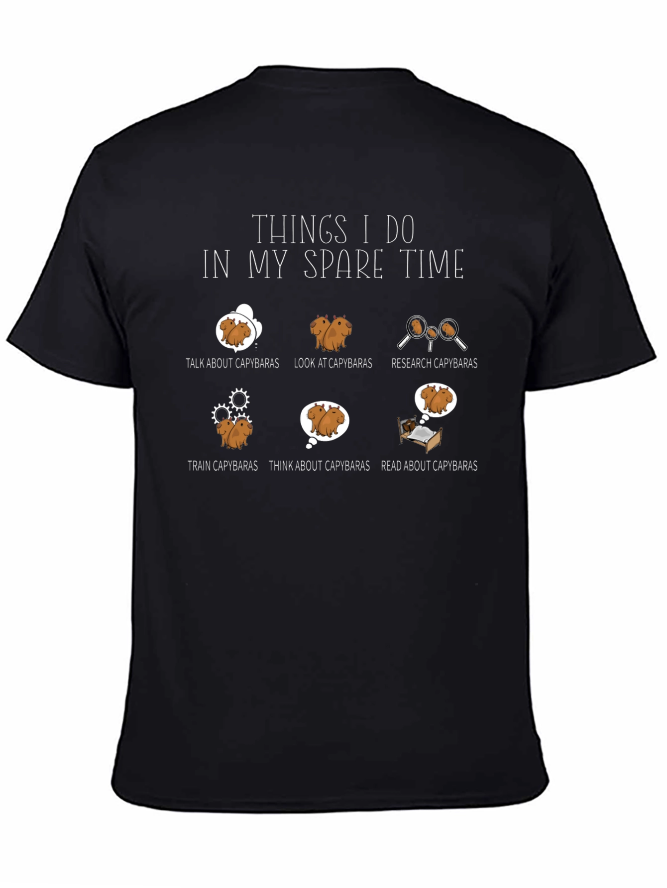 Capybara Lover T-Shirt - Spare Time Activities