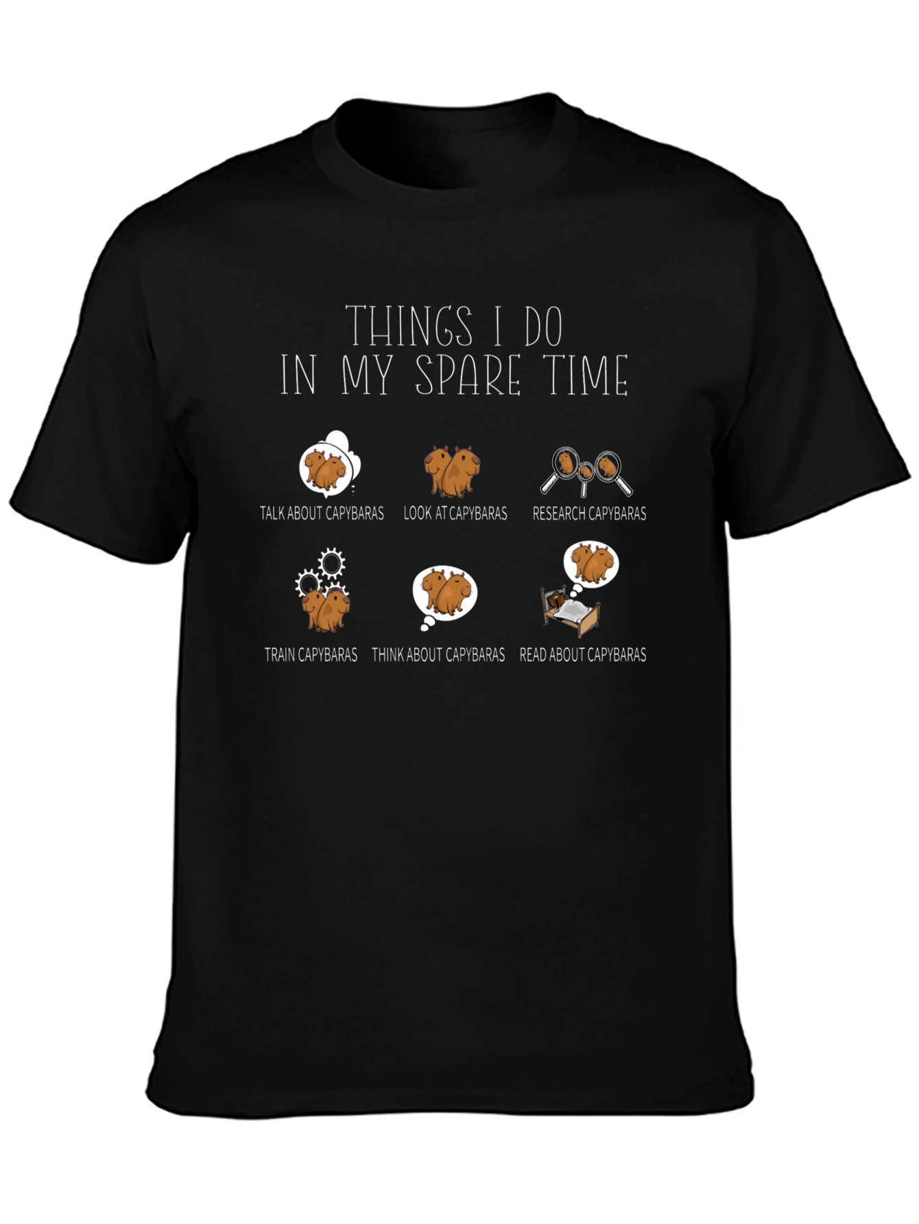 Capybara Lover T-Shirt - Spare Time Activities