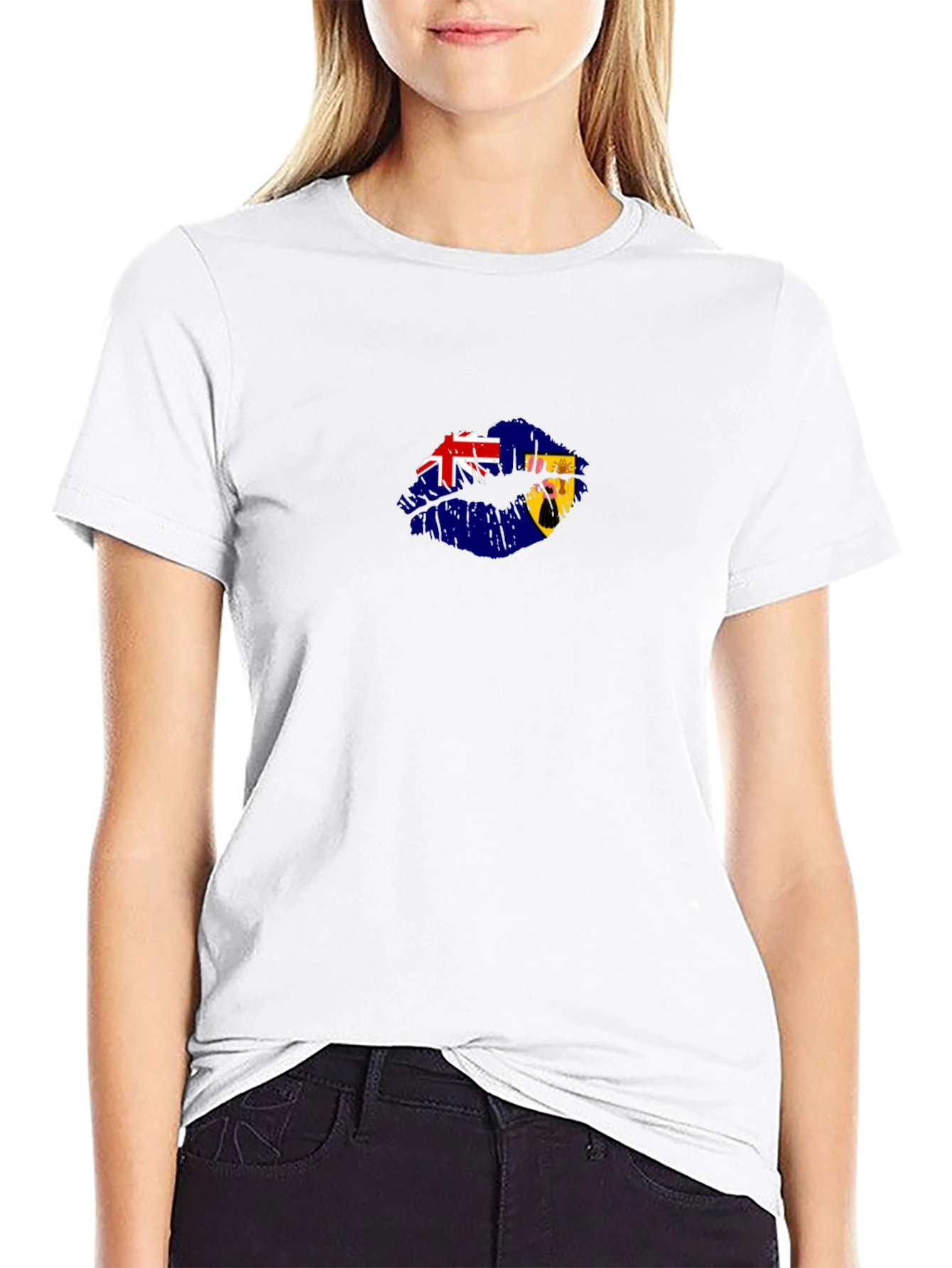 Turks & Caicos Islands Flag Lips T-Shirt