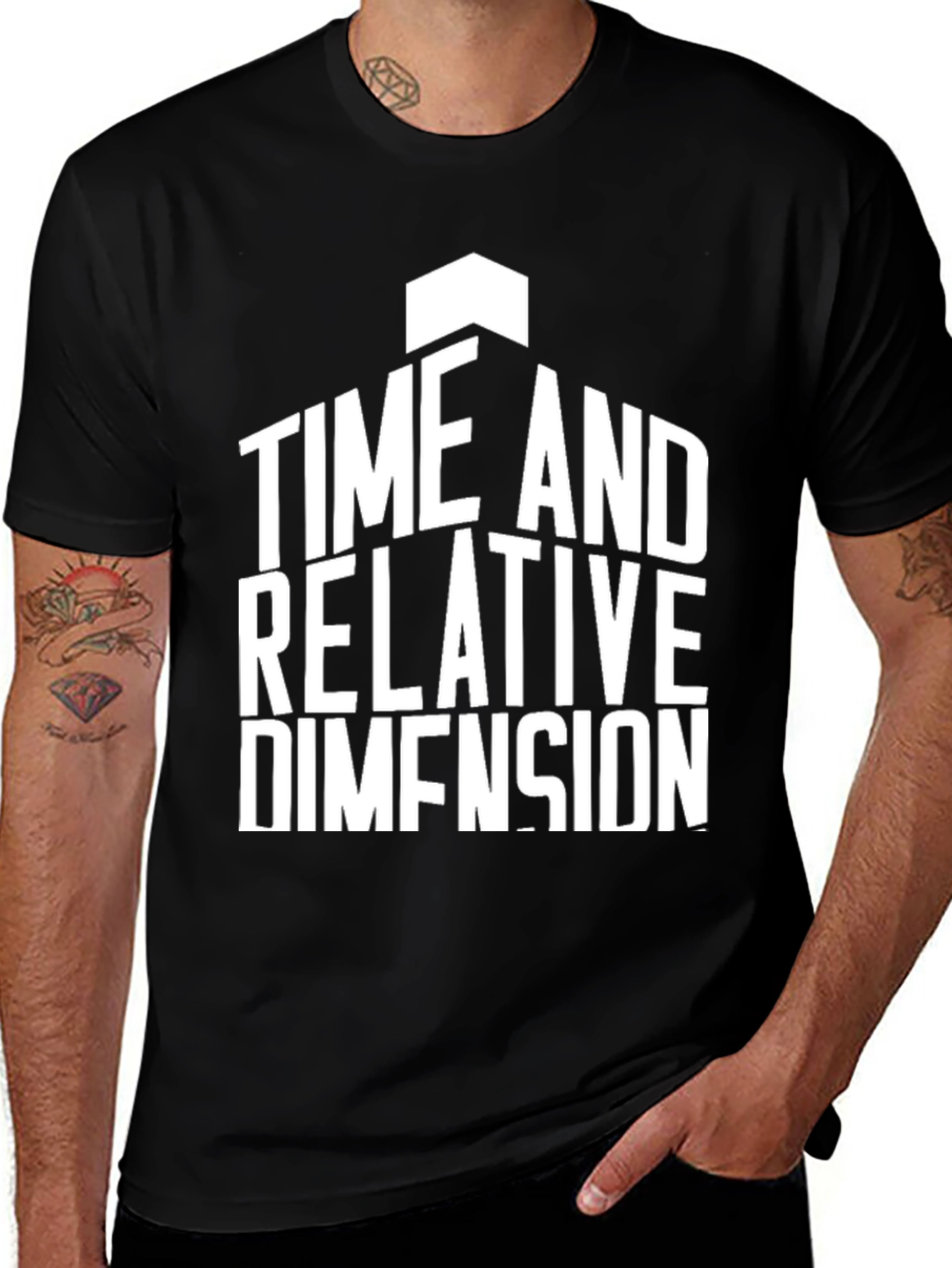 Time and Relative Dimension T-Shirt - Black