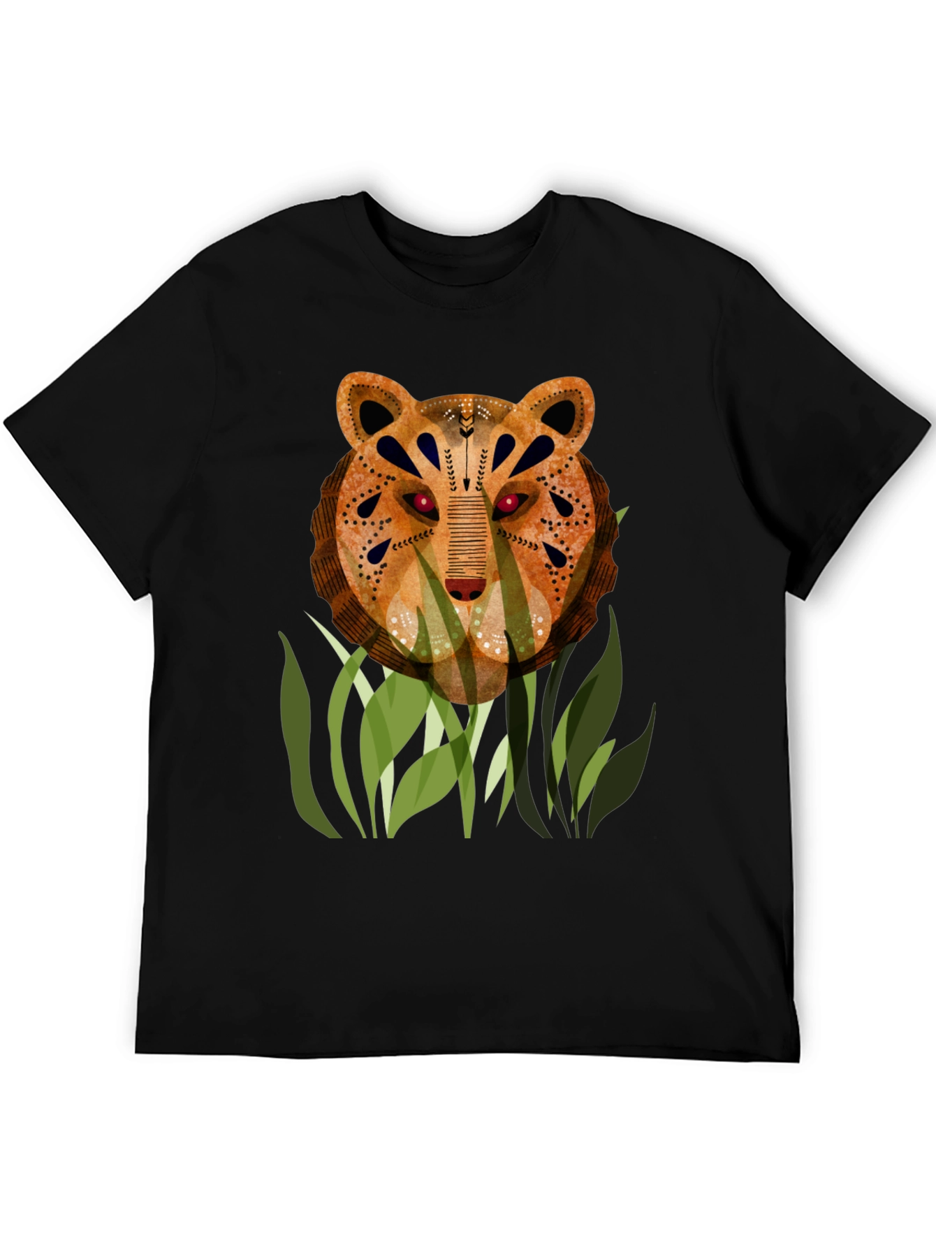 Artistic Tiger Graphic T-Shirt - Unique Design