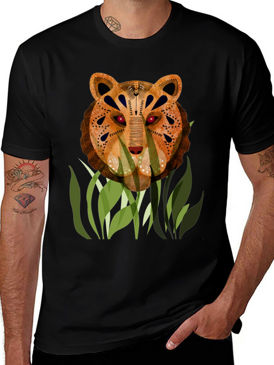 Artistic Tiger Graphic T-Shirt - Unique Design
