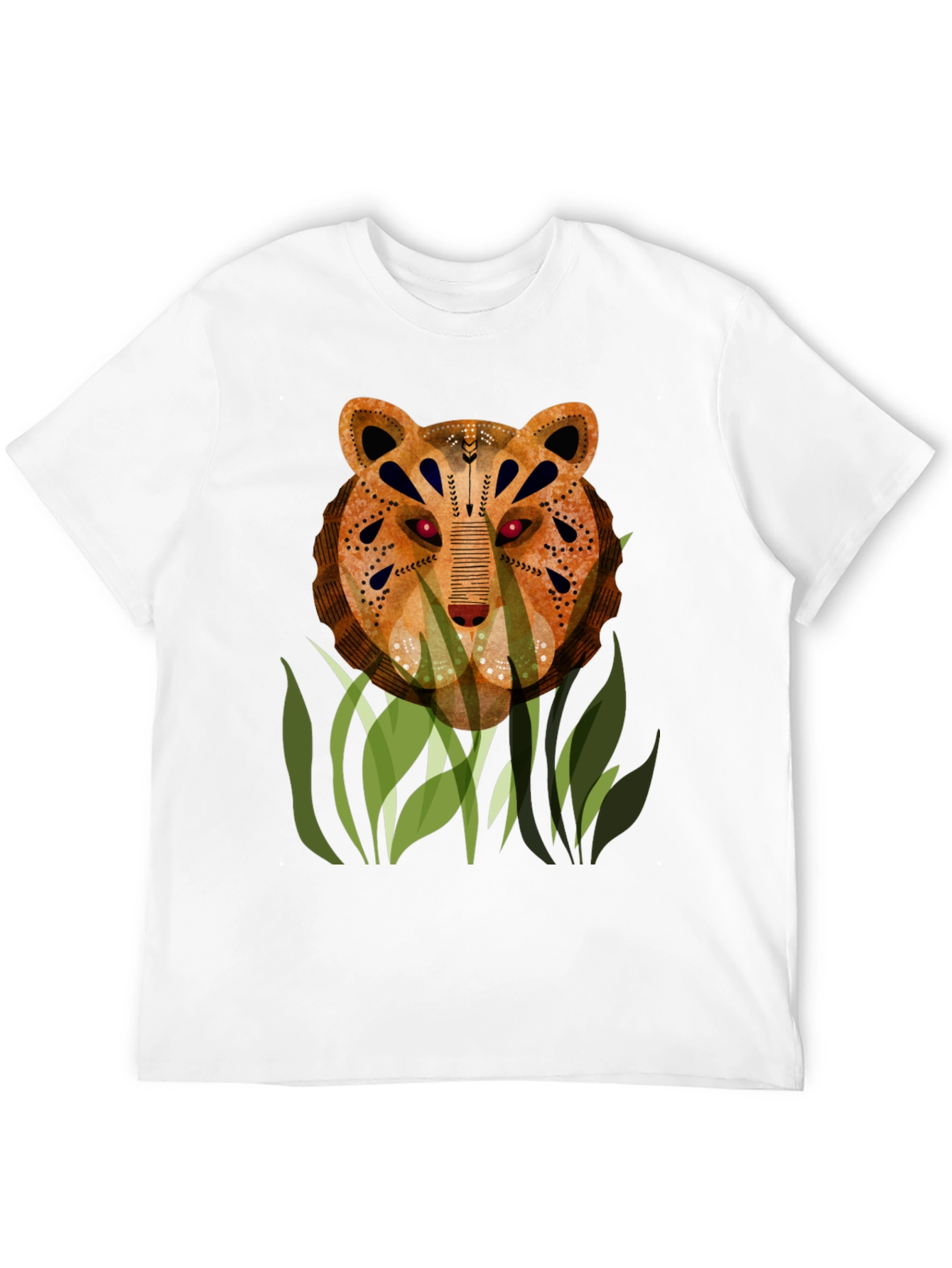 Artistic Tiger Graphic T-Shirt - Unique Design