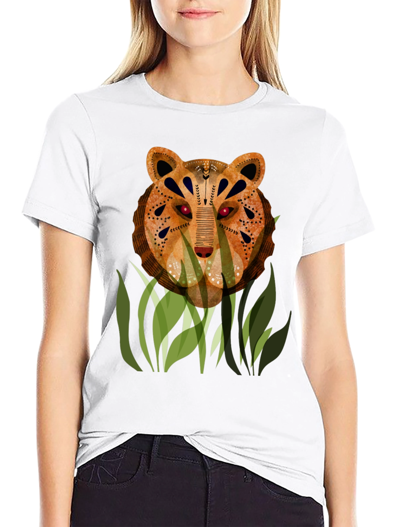 Artistic Tiger Graphic T-Shirt - Unique Design